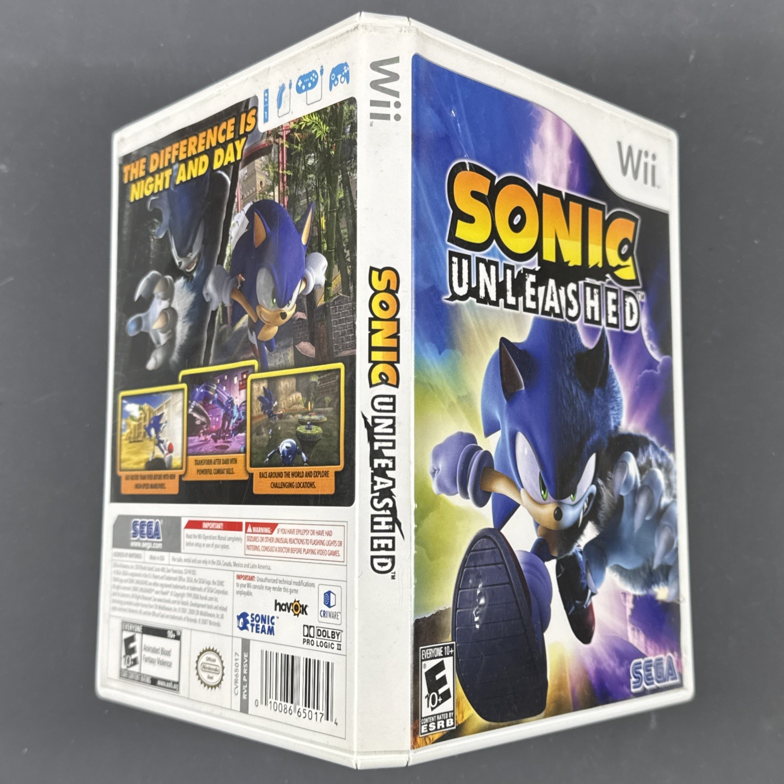 Sonic Unleashed Nintendo Wii Complete CIB Tested