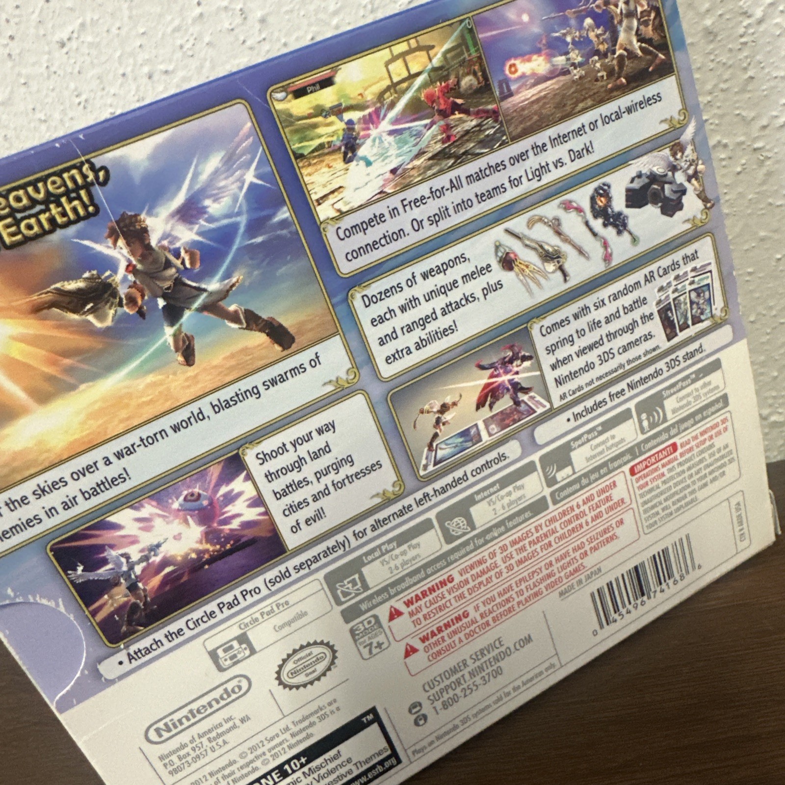 NEW Kid Icarus: Uprising (Nintendo 3DS, 2012) SEALED BIG BOX w/ Card & Stand