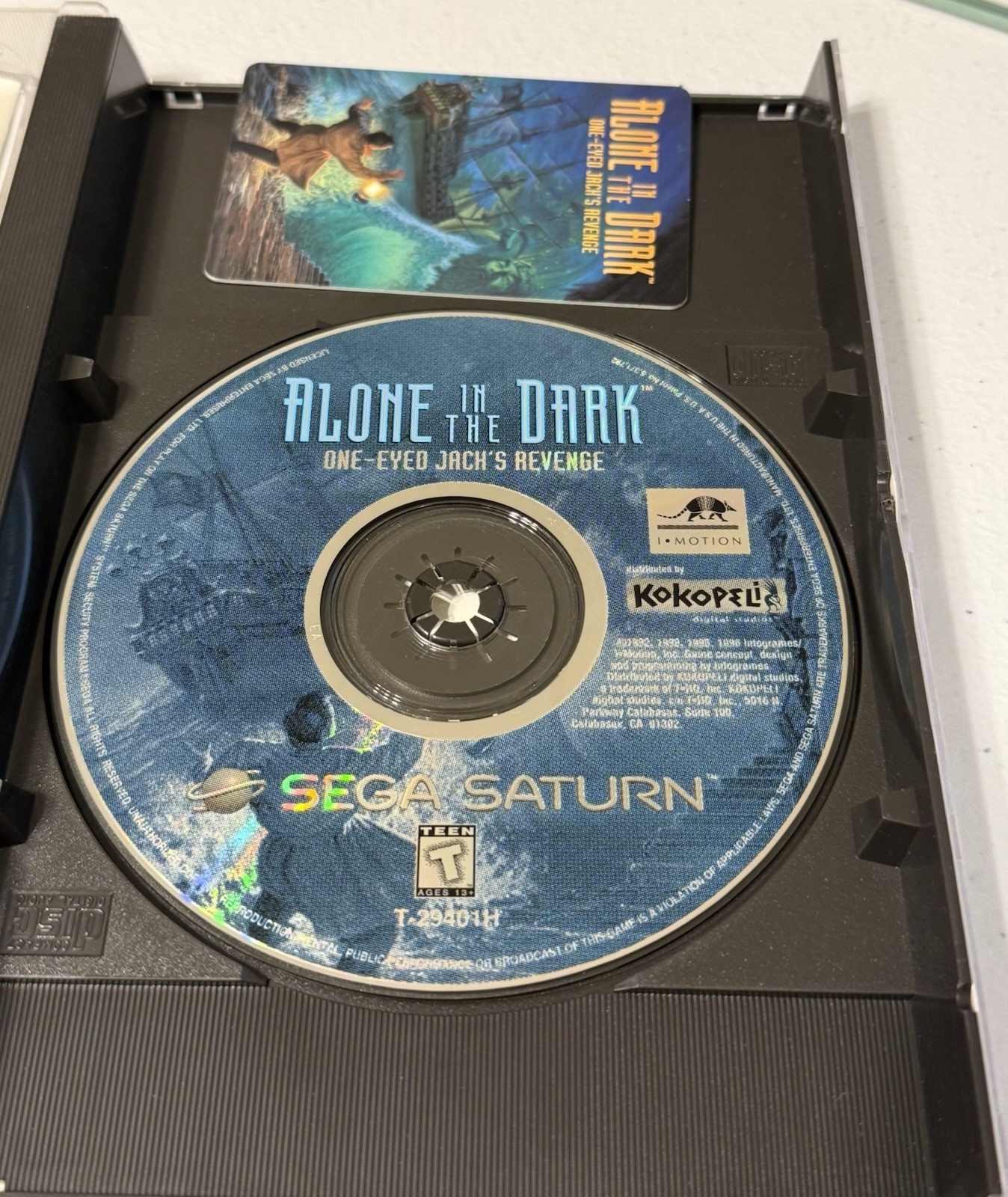 Alone in the Dark: One-Eyed Jack’s Revenge w/Reg Card & Phone Card- Sega Saturn