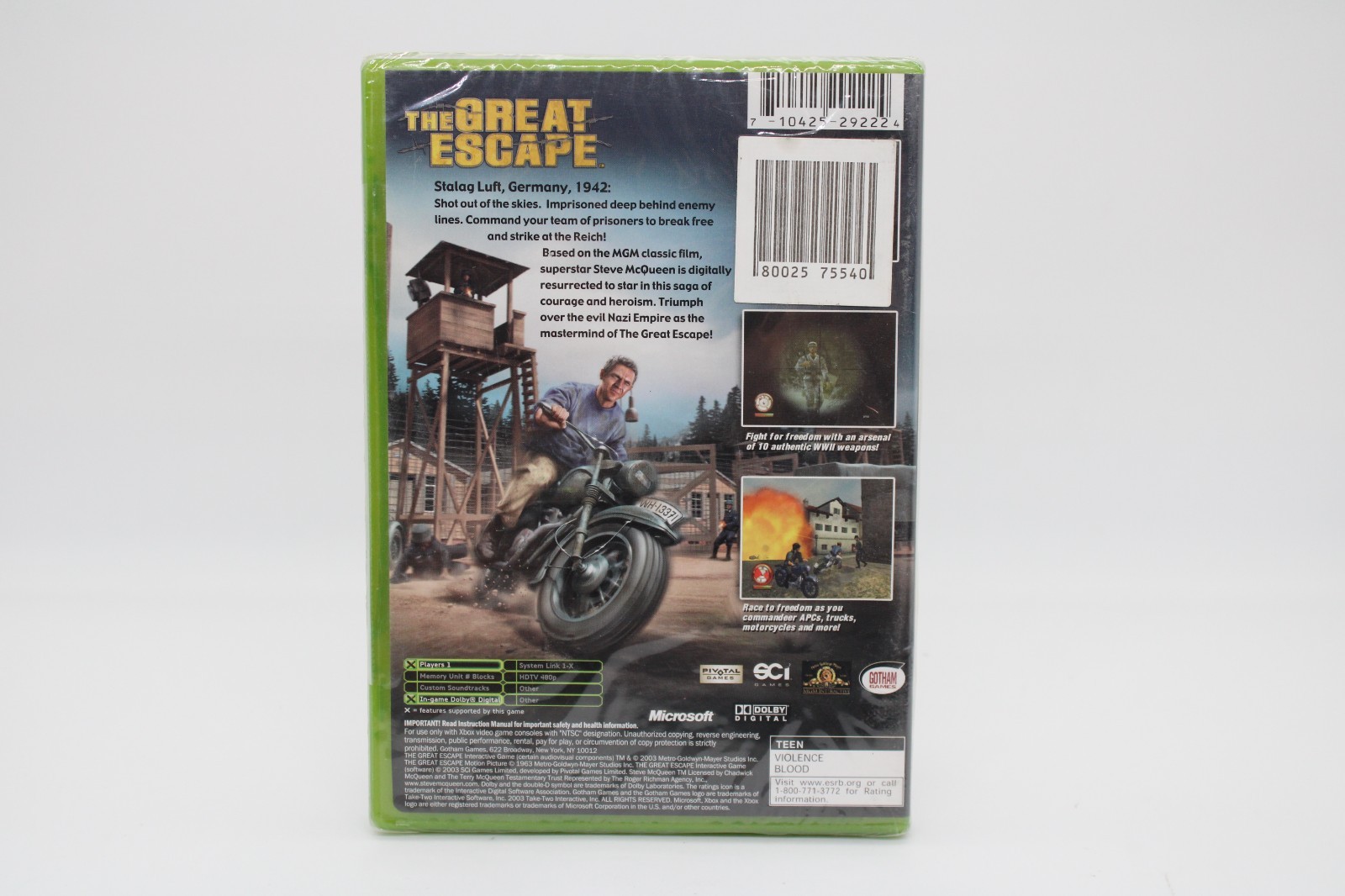 Original Xbox The Great Escape Brand New Factory Sealed Black Label Rare HTF
