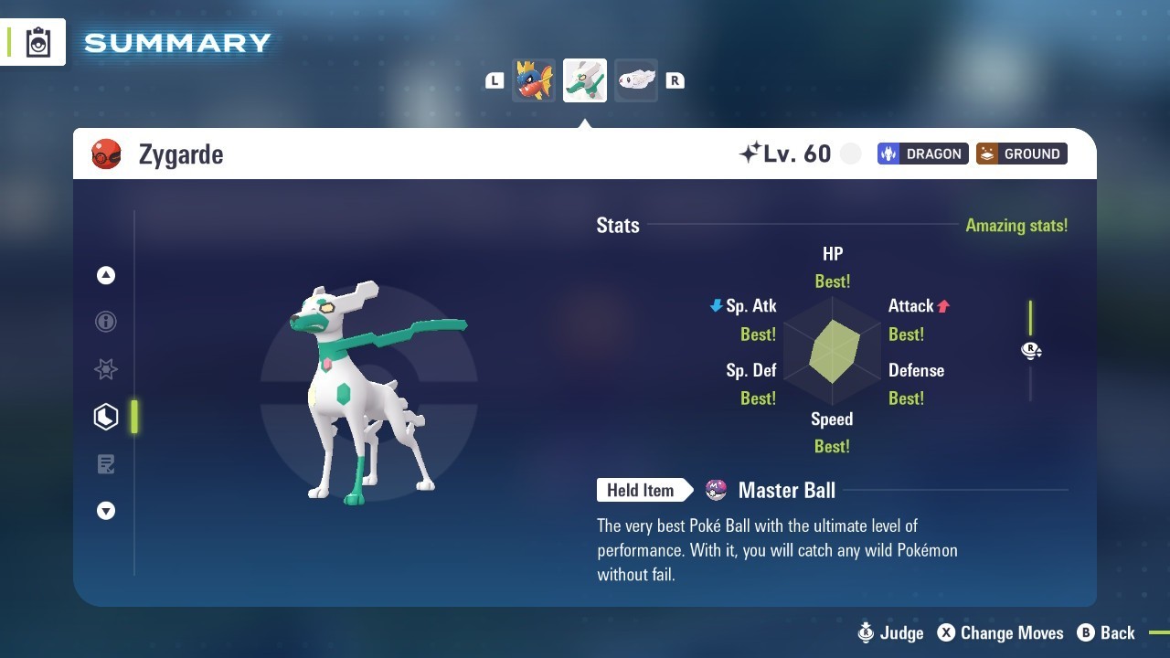 Choose Low Level Legendary Pokemon Shiny or Non-Shiny Legendaries Legends Z-A ZA
