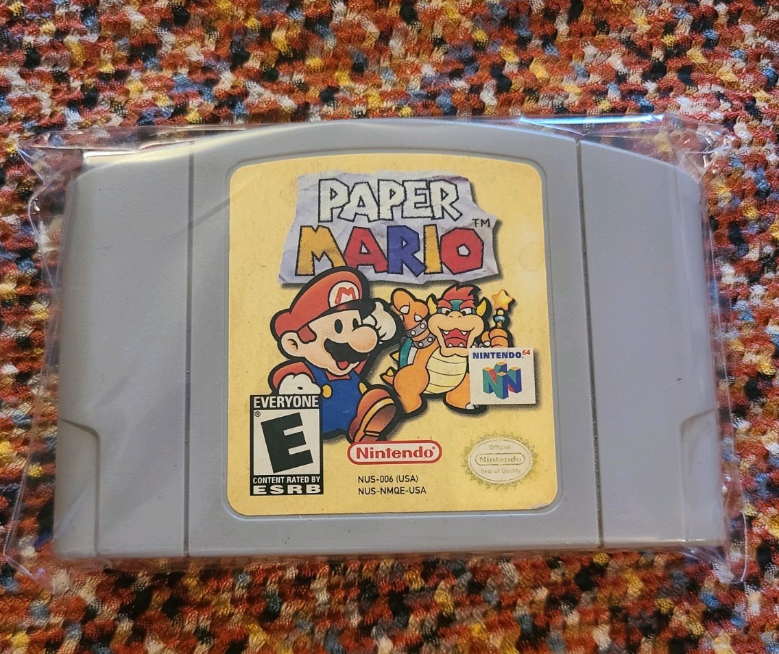Paper Mario Nintendo 64 N64 Tested Authentic Pins Cleaned Completed game