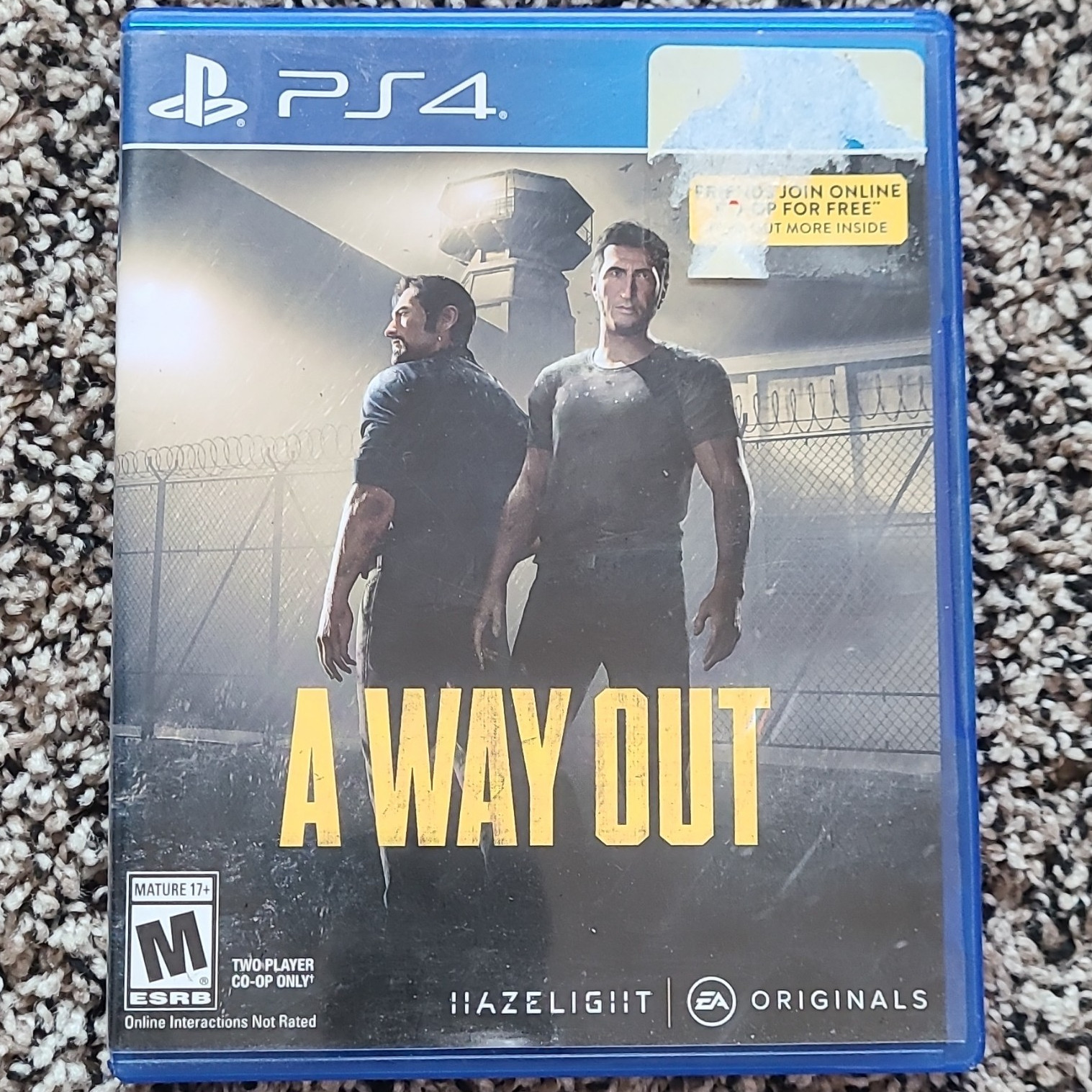 Electronic Arts A Way Out PS4 w/ Case Co-Op Online Multiplayer M NTSC-U/C 2018