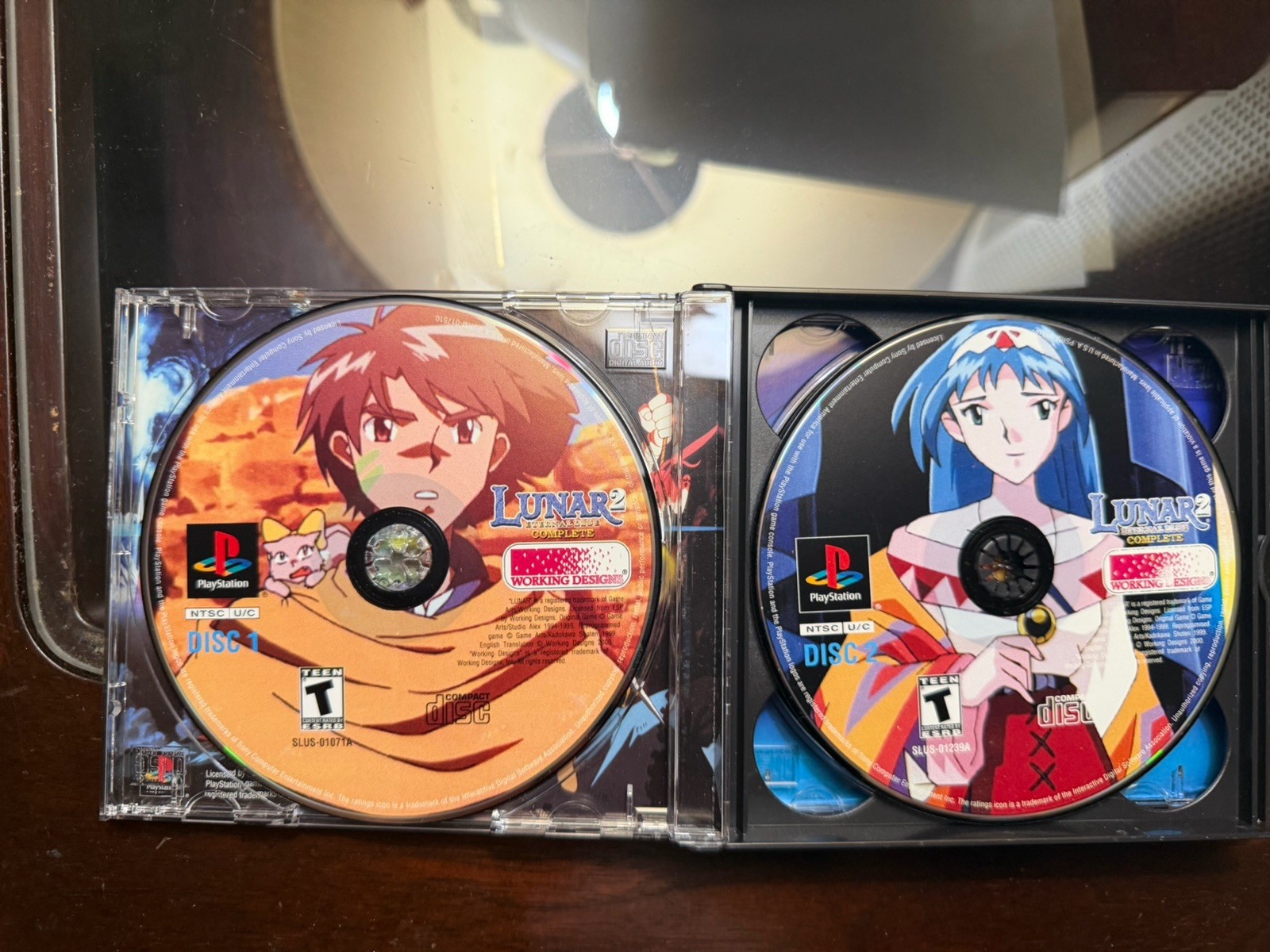 Lunar 2: Eternal Blue Complete (PlayStation 1, 2000) W/ PENDANT AND OST