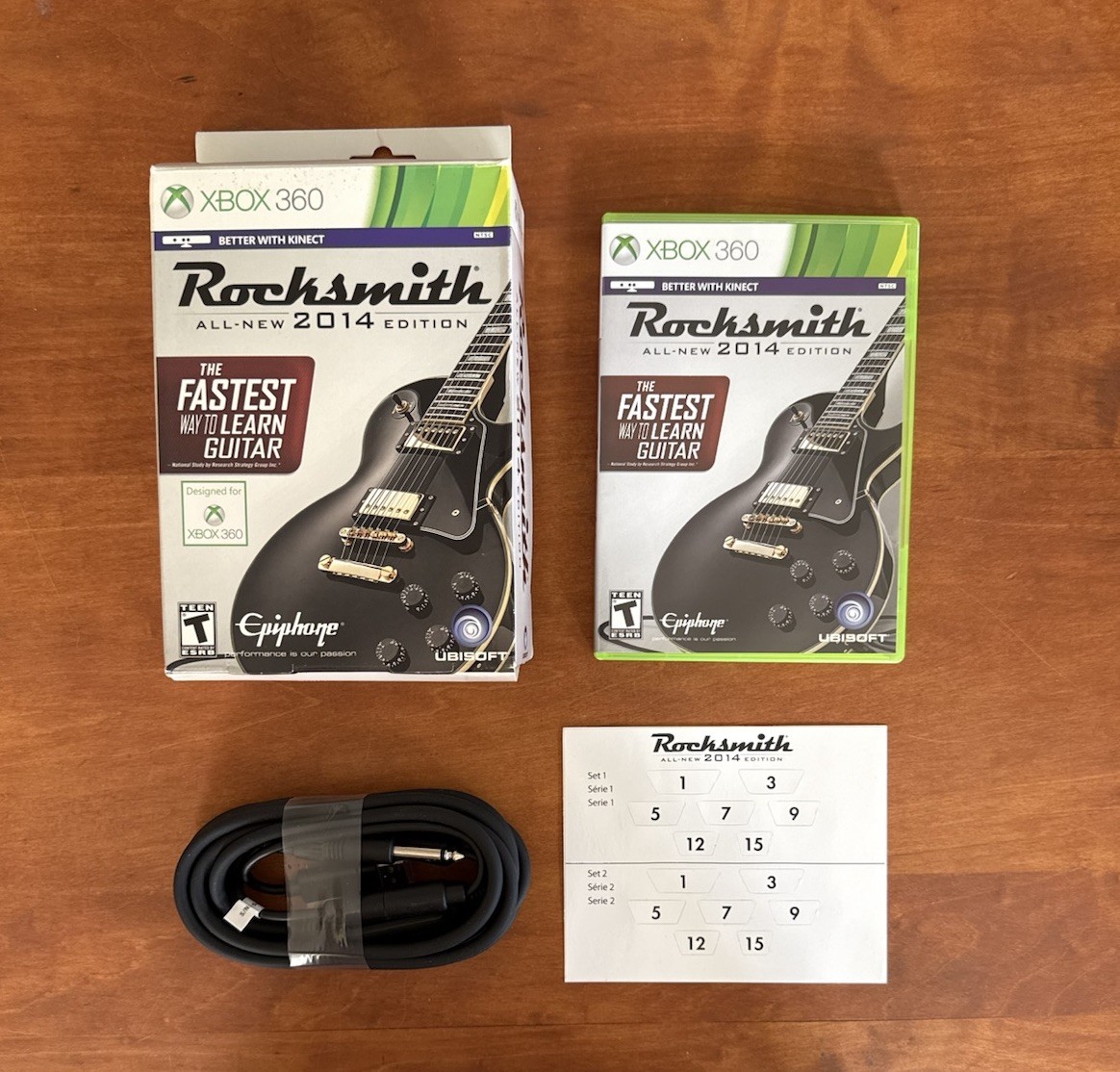 Rocksmith All-New 2014 Edition (Xbox 360) CIB Complete w/ Cable – MINT Disc
