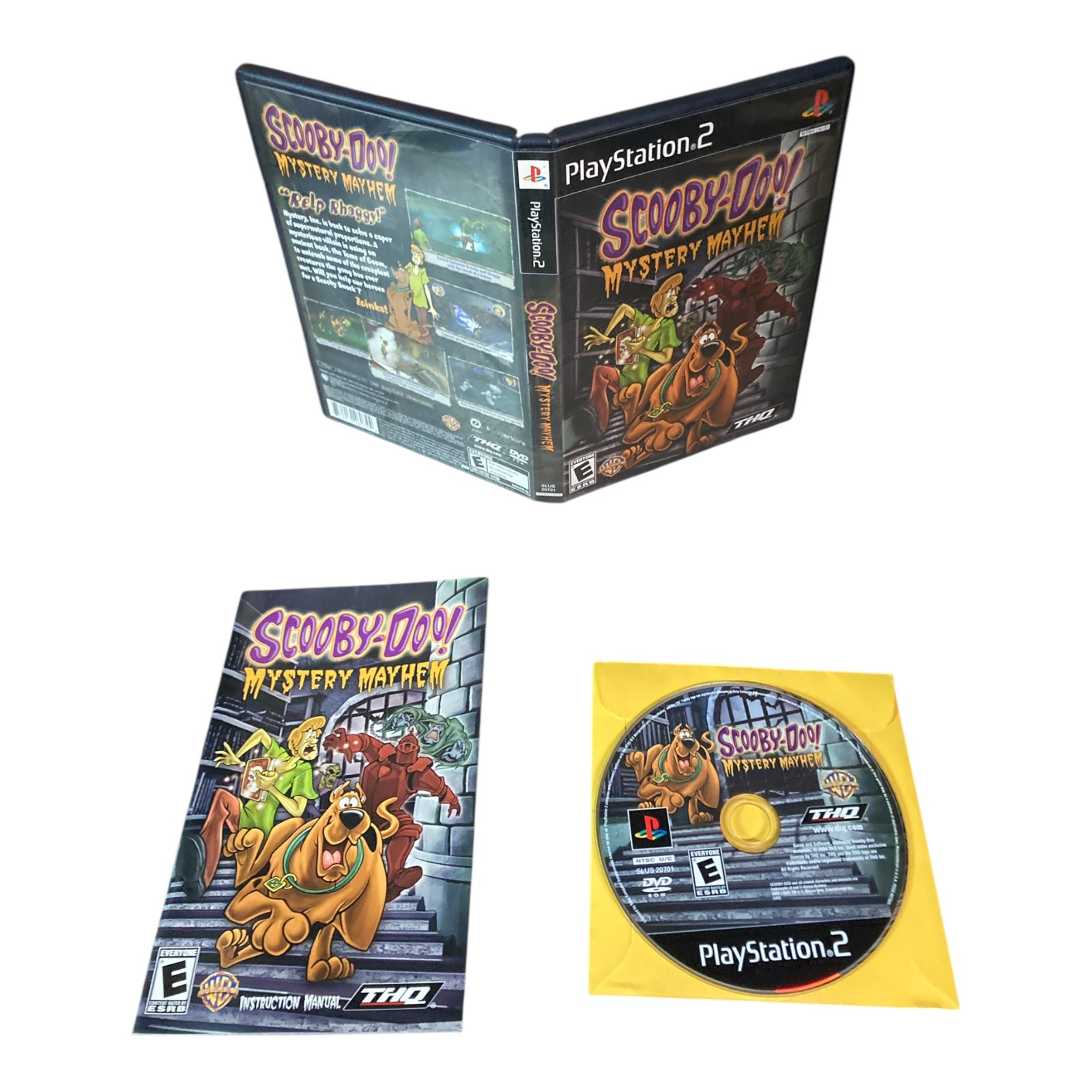 Sony PlayStation 2 PS2 CIB COMPLETE TESTED Scooby-Doo Mystery Mayhem