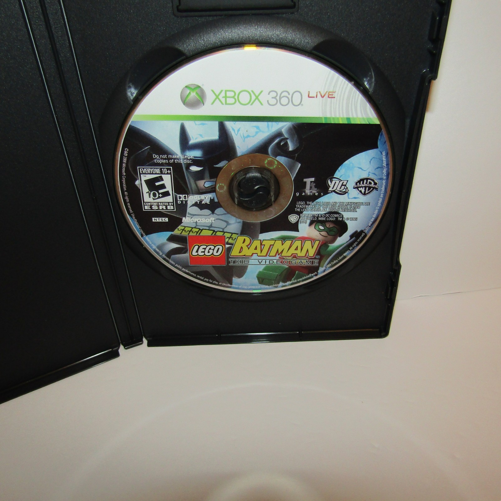 Lego Batman The Videogame Microsoft Xbox 360 Video Game Disc Only Tested Working