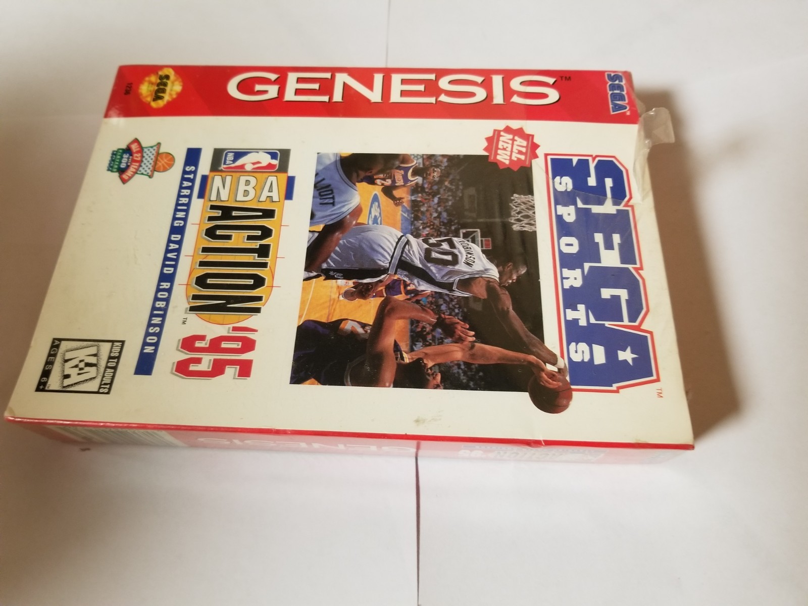 NBA Action ’95 Starring David Robinson (Sega Genesis, 1995) New