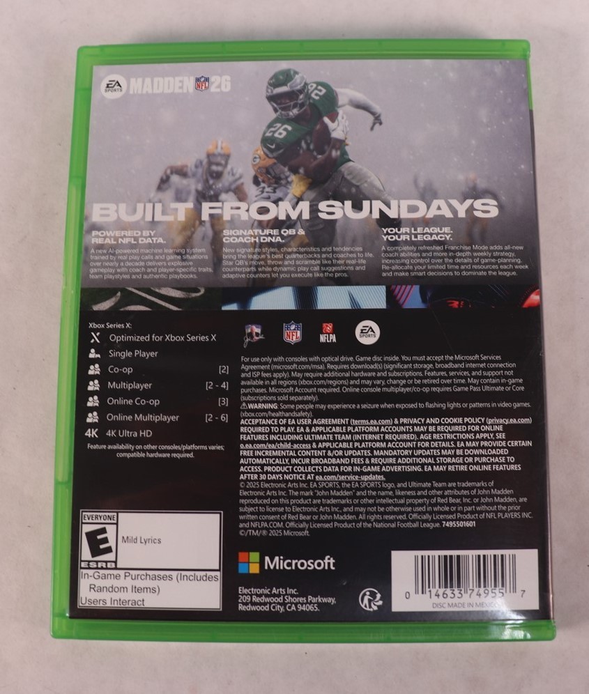 Xbox Series X EA Sports Madden NFL 26