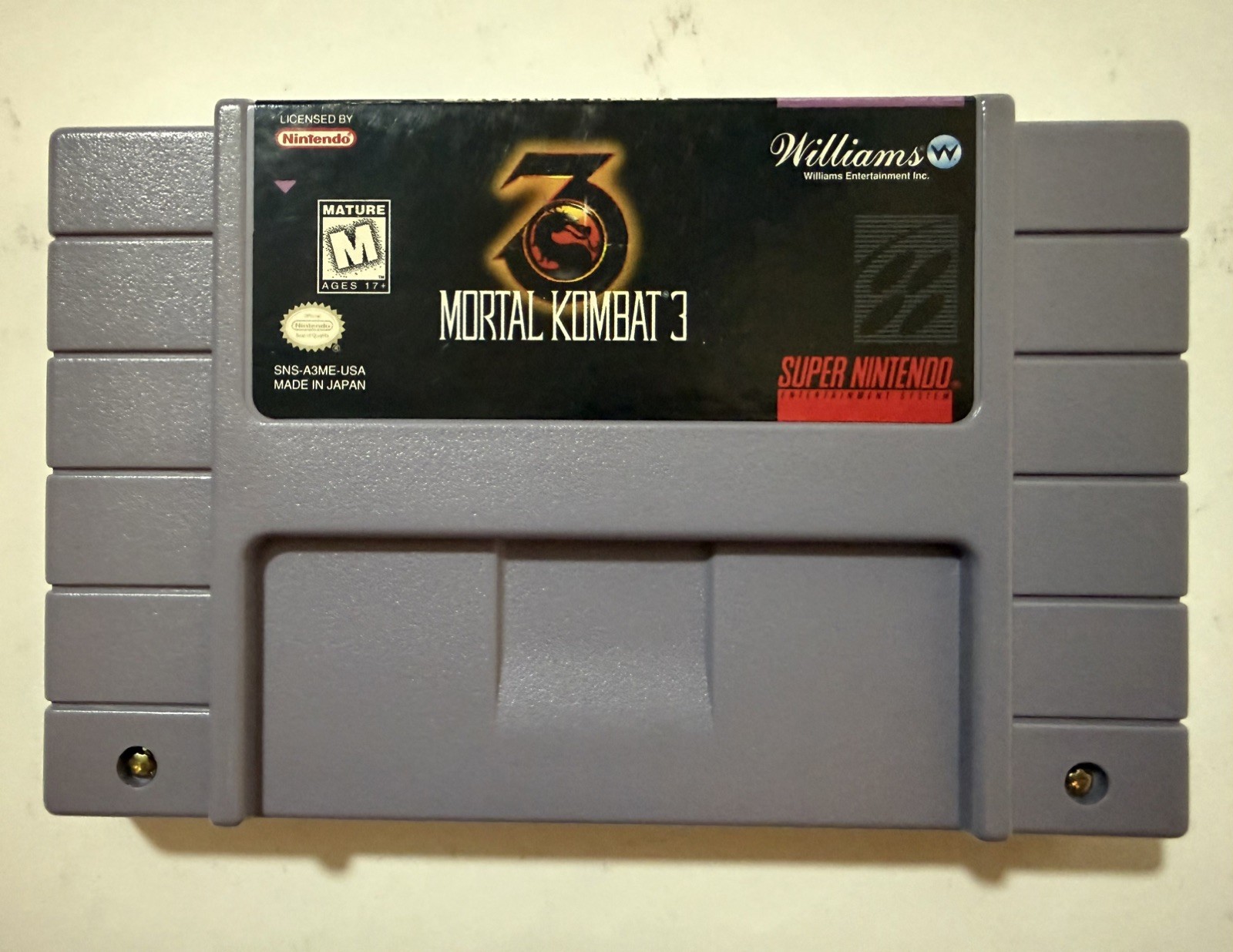 Mortal Kombat 1, 2, 3 & Ultimate Super Nintendo SNES LOT AUTHENTIC w/Dust Cover