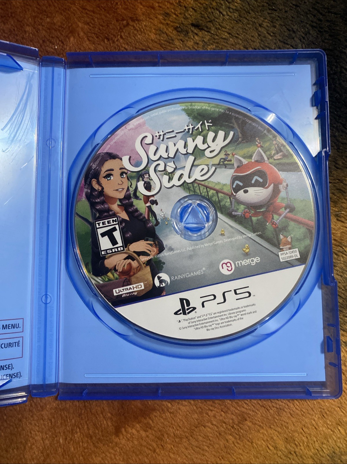 SunnySide Lot Sony PlayStation 5 PS5 Rainy Games Merge Rated T (Teen) US Version