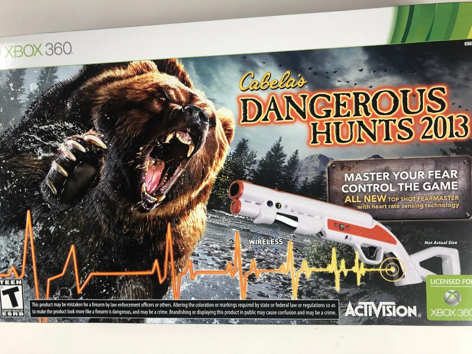 XBOX 360 Cabela’s Dangerous Hunts 2013 Bundle w/ Gun NEW SEALED !!READ DETAILS!!