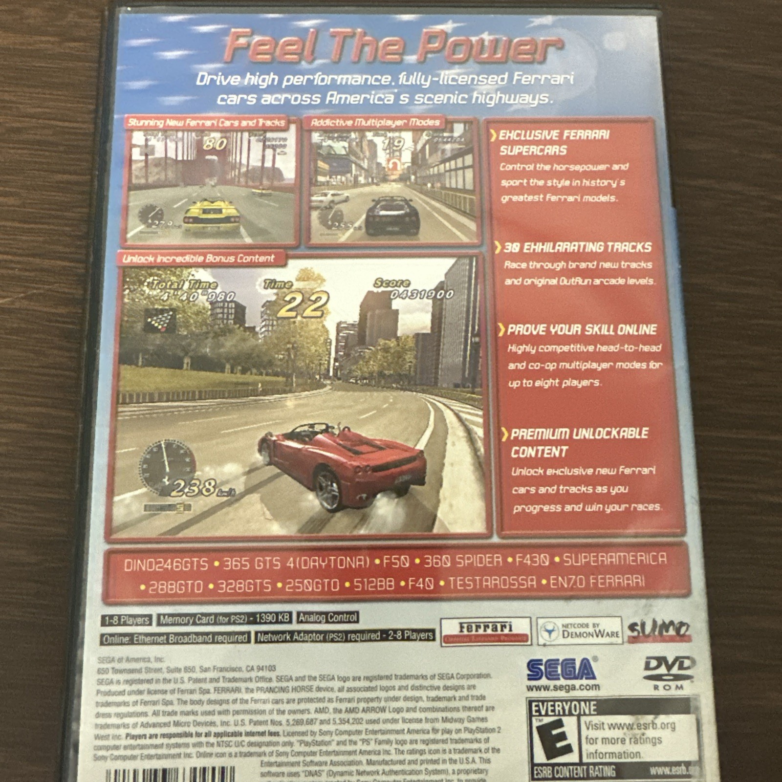 OutRun 2006: Coast 2 Coast (PlayStation 2) w/disc+case+manual (NTSC-U/C)