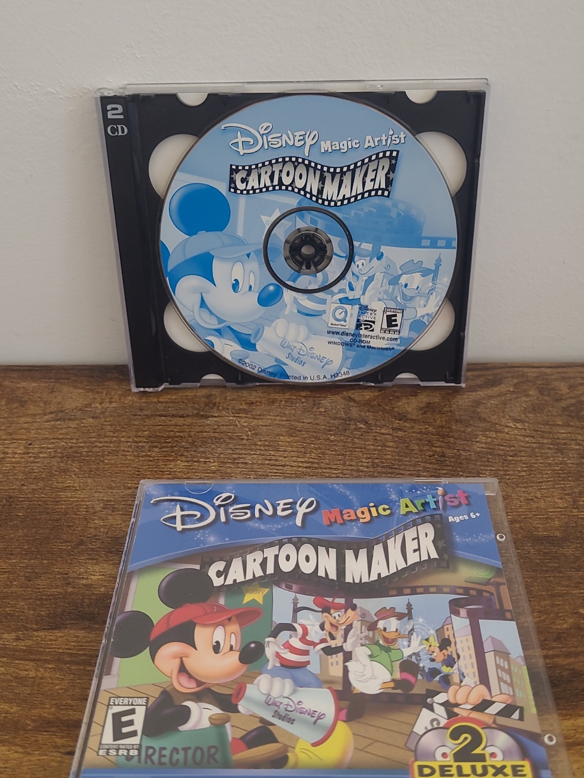 Disney Magic Artist Cartoon Maker 2002 2-Disc Set – CDs Excellent, Case Broken