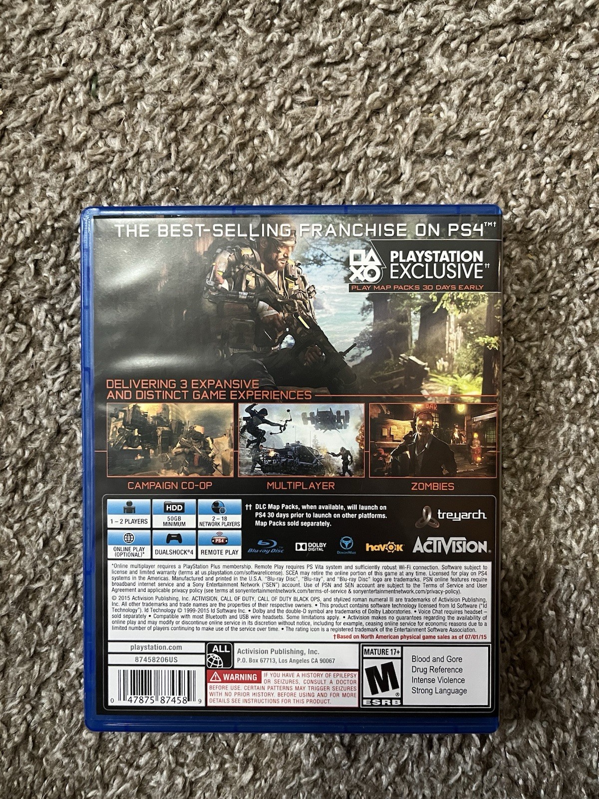 Call of Duty: Black Ops III Sony PlayStation 4 Game