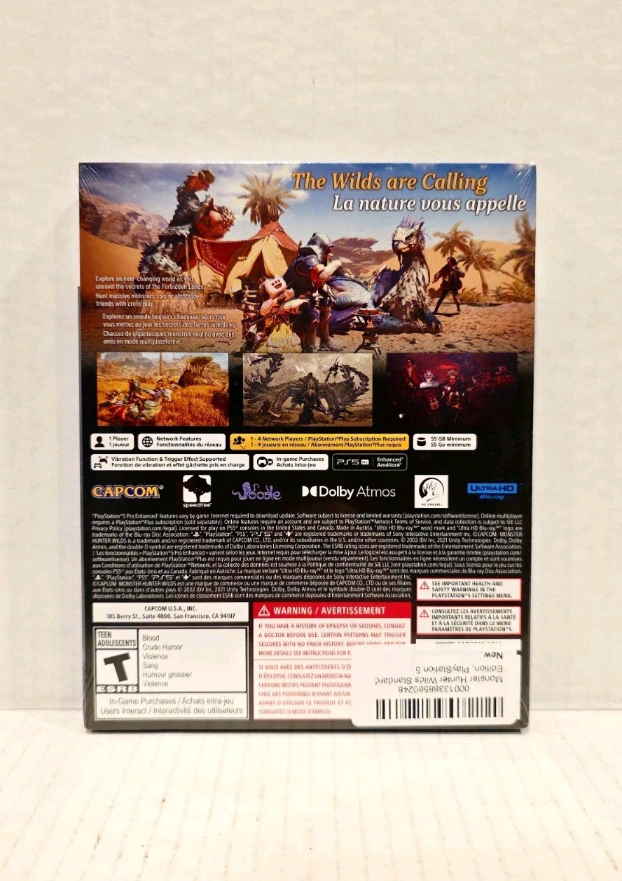 🔥Monster Hunter Wilds SteelBook Edition – Sony PlayStation 5 PS5 New/Sealed🔥