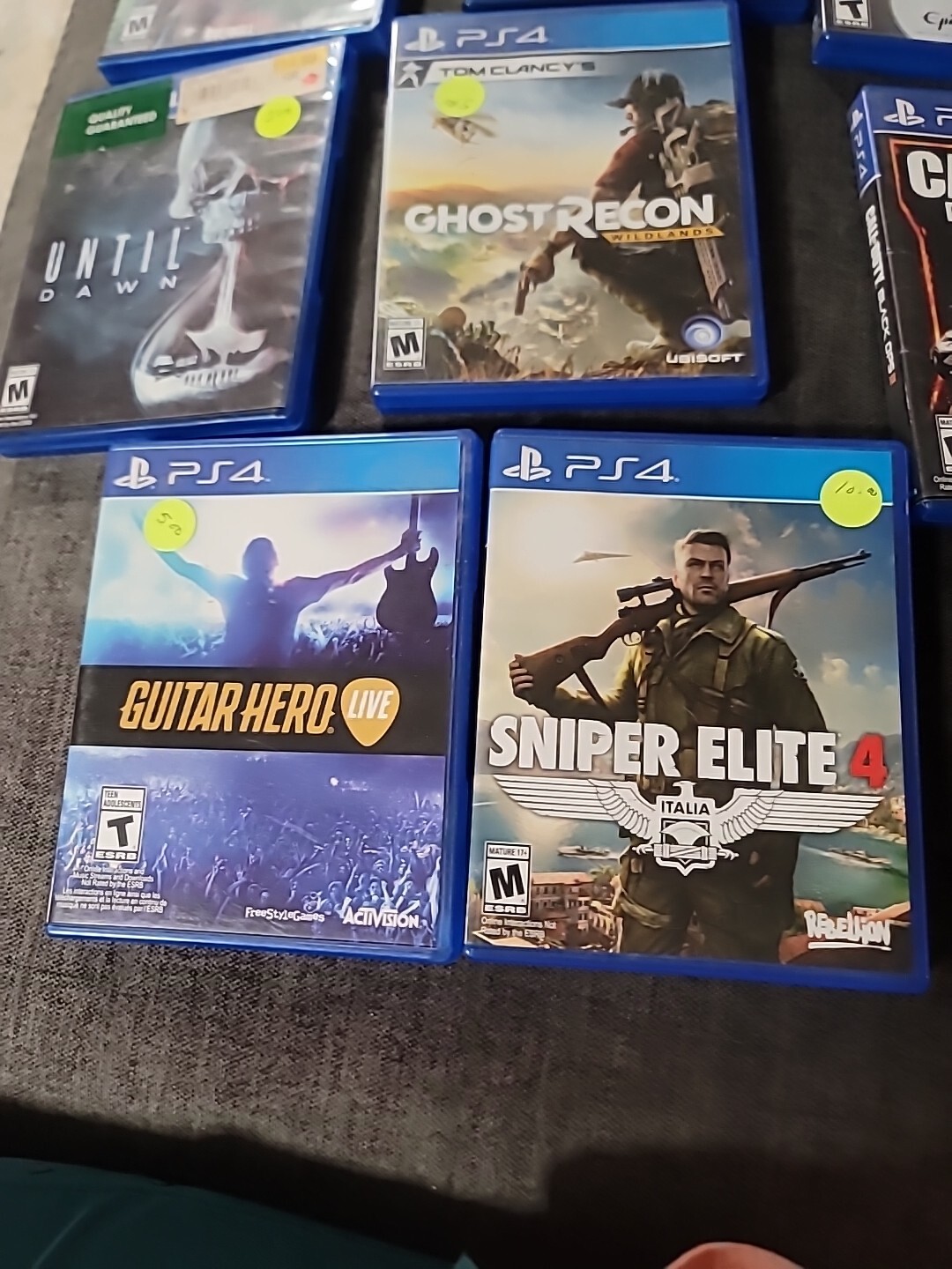 Lot of 8 Sony PlayStation 4 PS4 Games Balck Ops 2 Until Dawn Fallout 4 Etc
