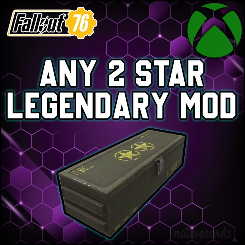 Fallout 76 – Any 2 Star Legendary Mod – Free BH:Leaders – Read Desc. – Xbox Only
