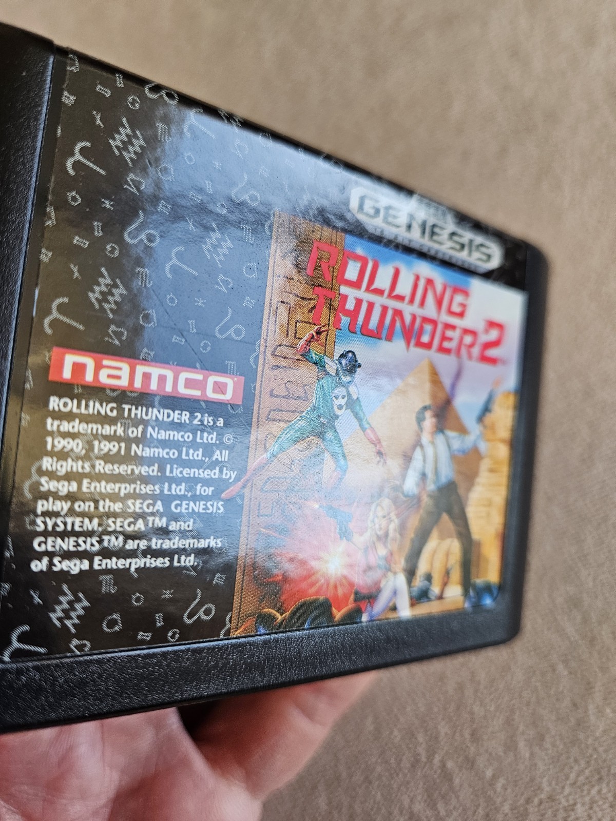 ROLLING THUNDER 2 SEGA GENESIS COMPLETE IN BOX VERY GOOD CONDITION