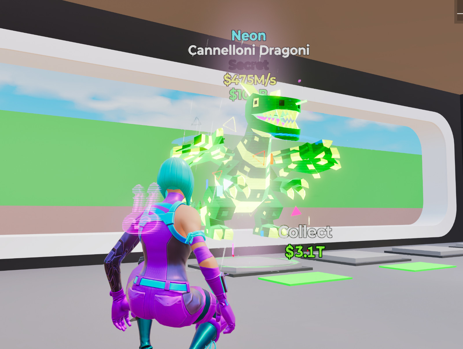Neon Cannelloni Dragoni; Fortnite Steal the brainrot