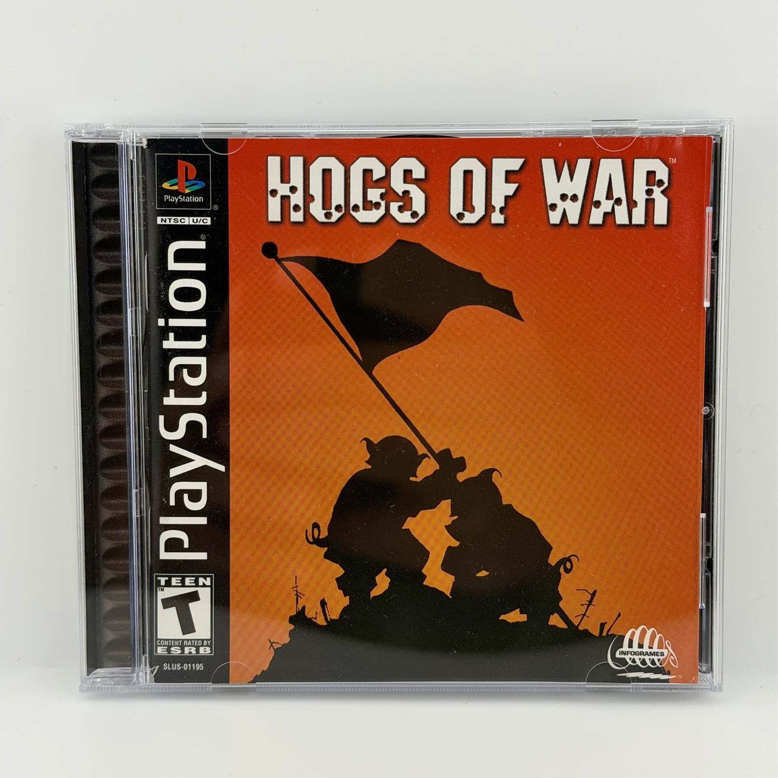 Hogs of War (Sony PlayStation 1, 2000) PS1 Black Label W/ Manual Tested Rare