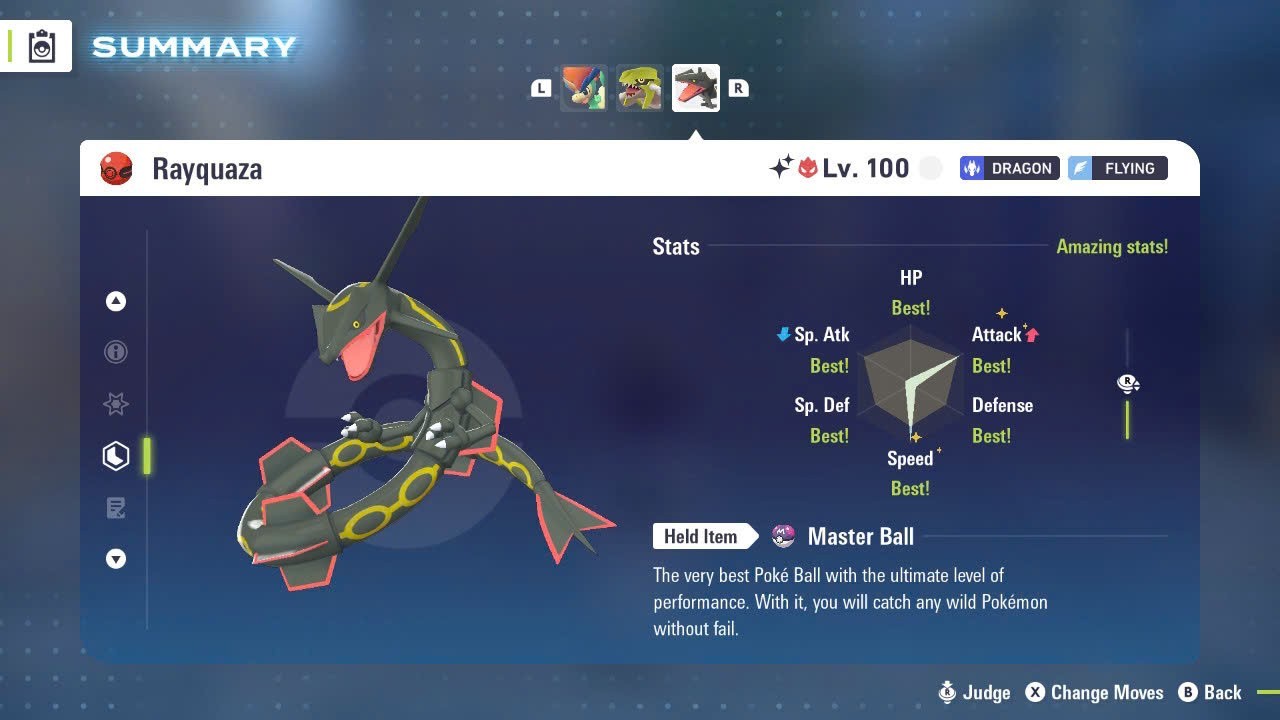 ✨SHINY ALPHA RAYQUAZA EVENT✨MAX 6IV EV⭐POKEMON LEGENDS ZA