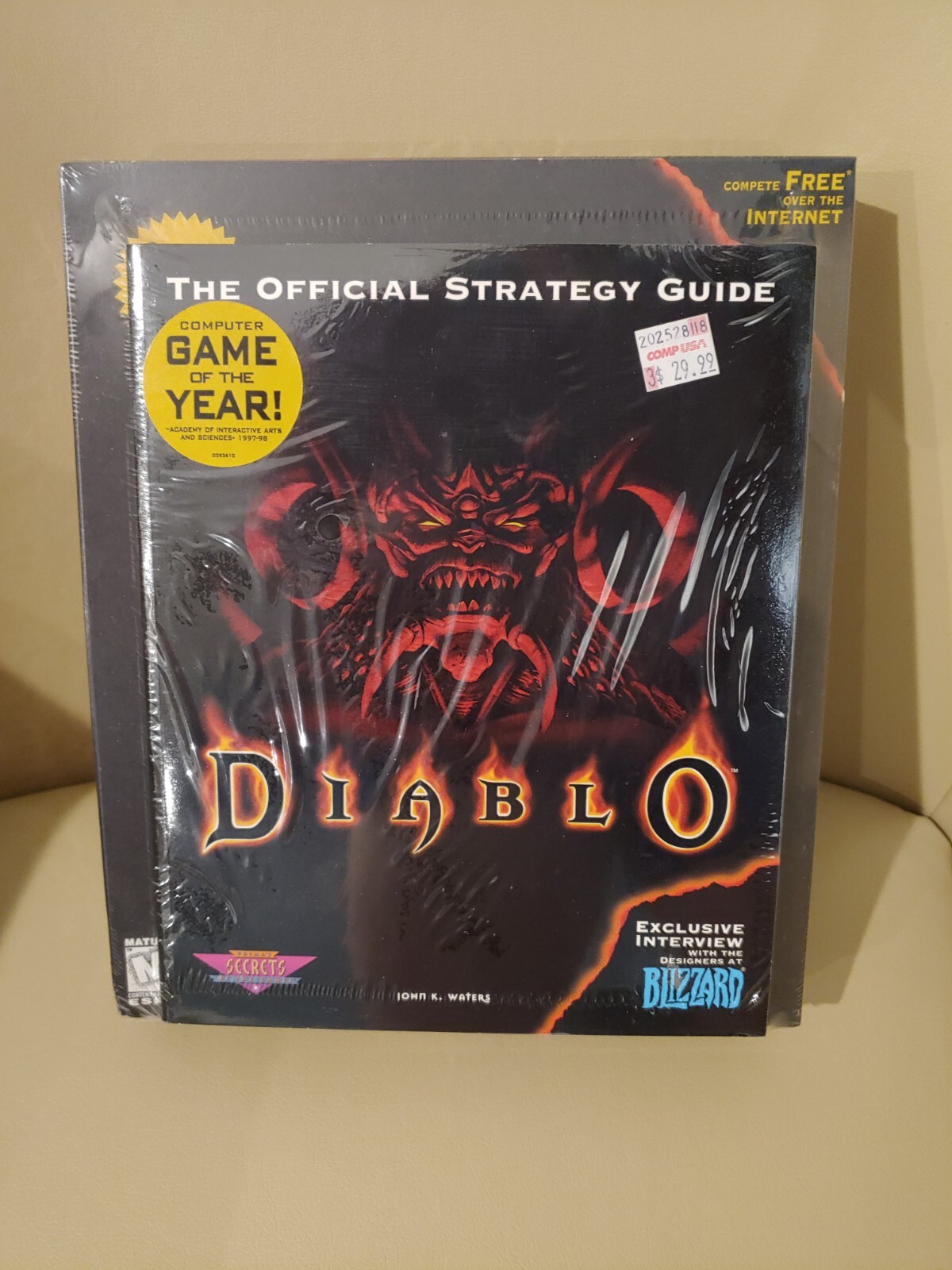 FACTORY SEALED Diablo – Game of the Year (PC, 1998) WITH Strategy guide