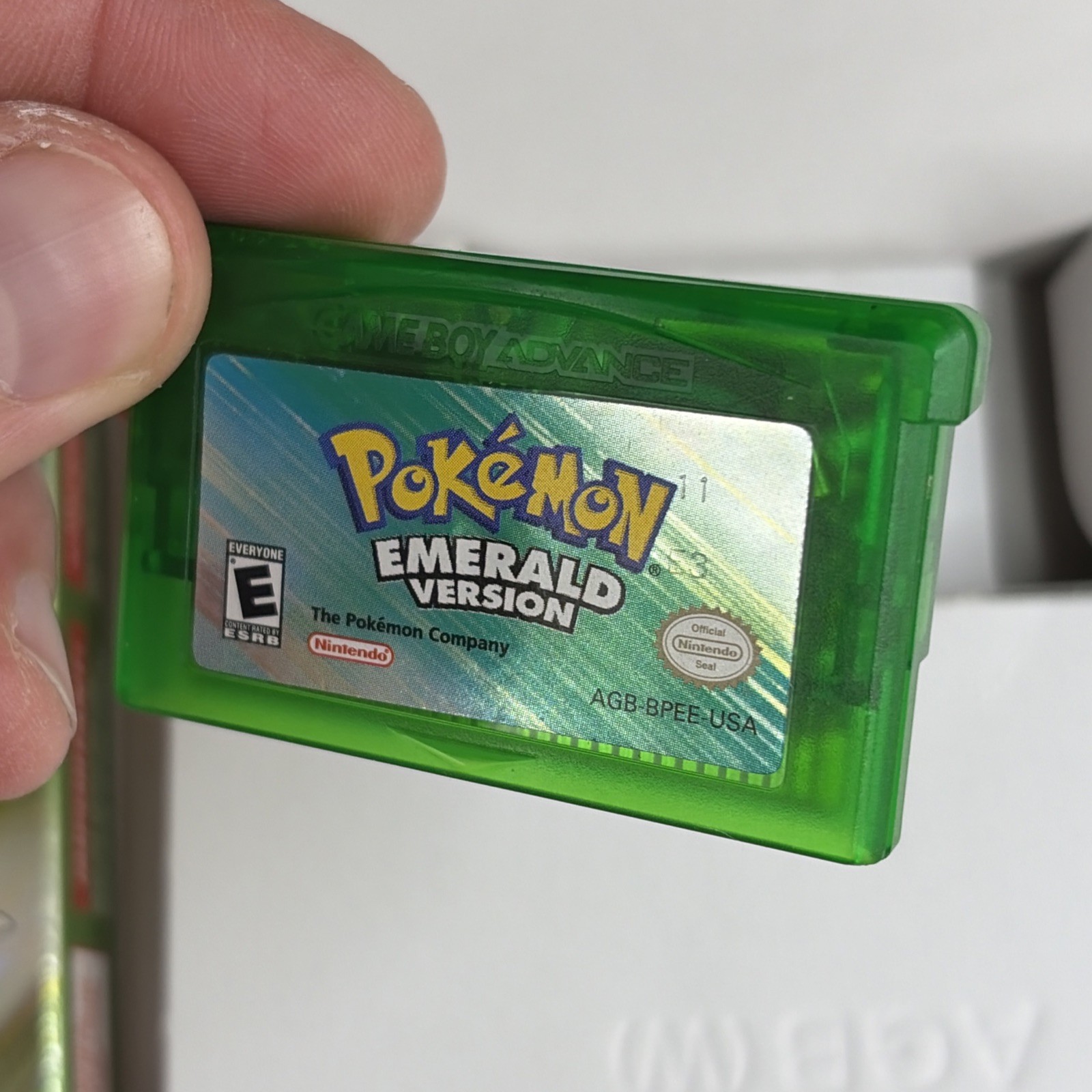 CLEAN Pokemon Emerald Game Boy Advance Authentic CIB Complete Poster Manual Box