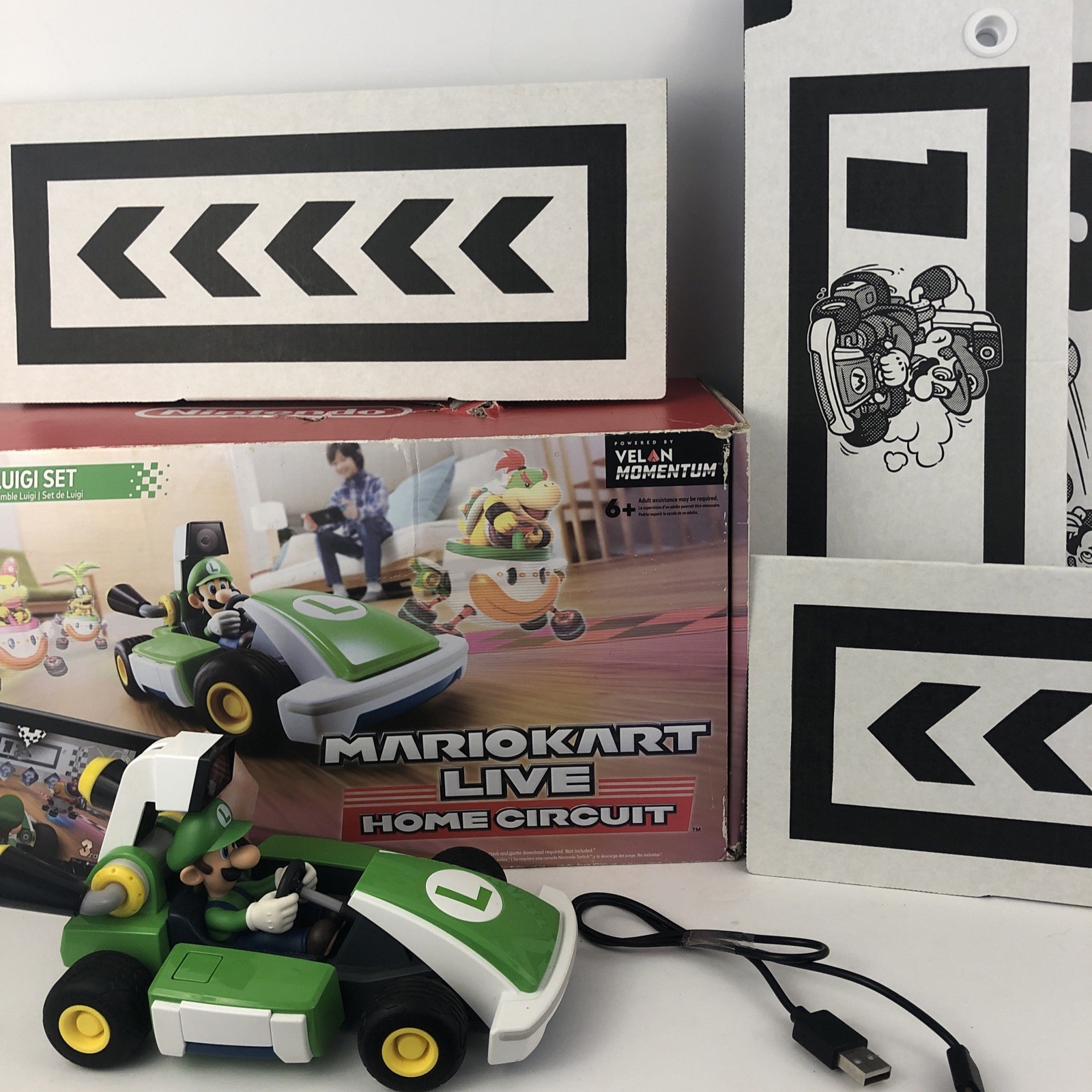 Mario Kart Live Home Circuit Luigi Set Nintendo SWITCH COMPLETE TESTED