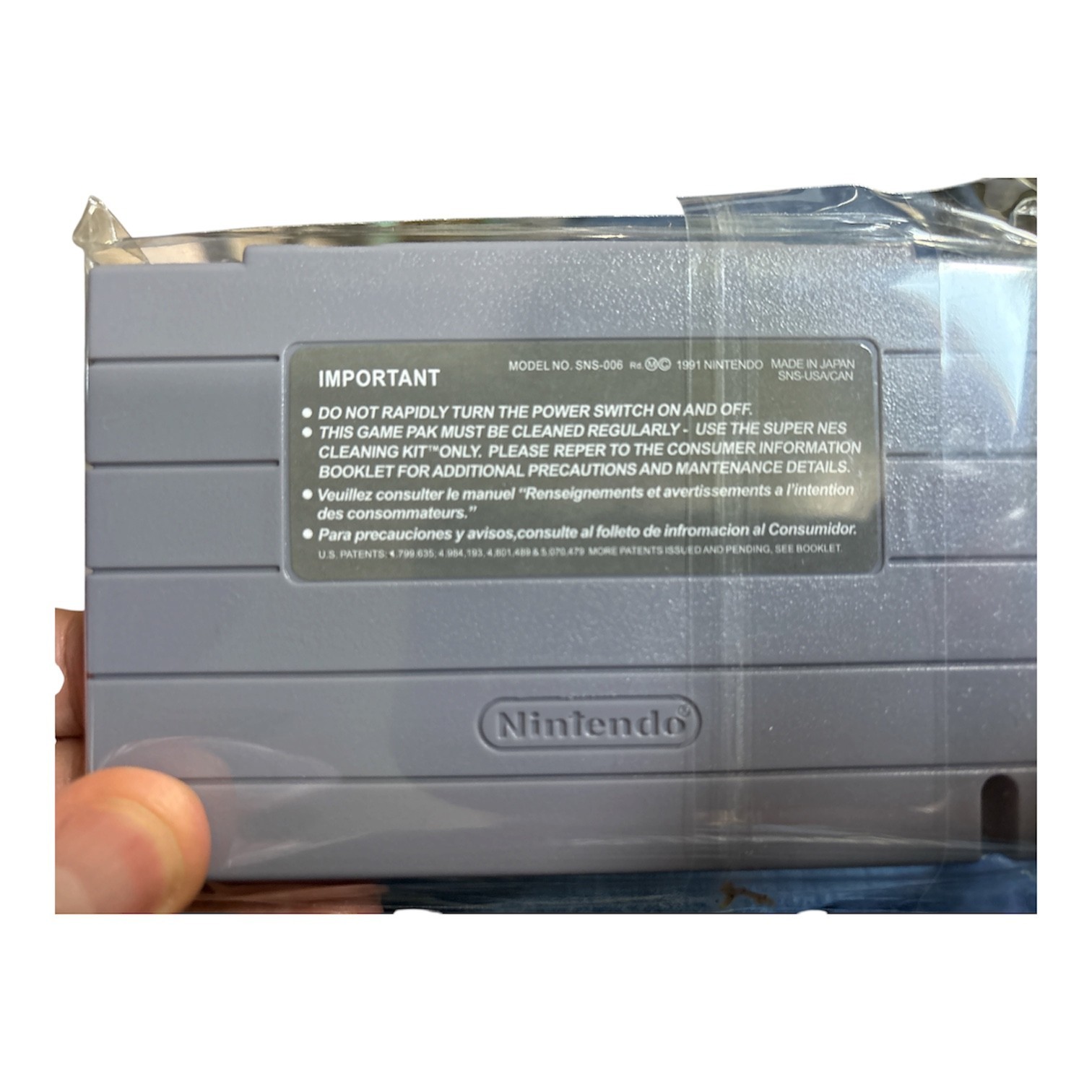 Nintendo ActRaiser Super Nintendo Cartridge