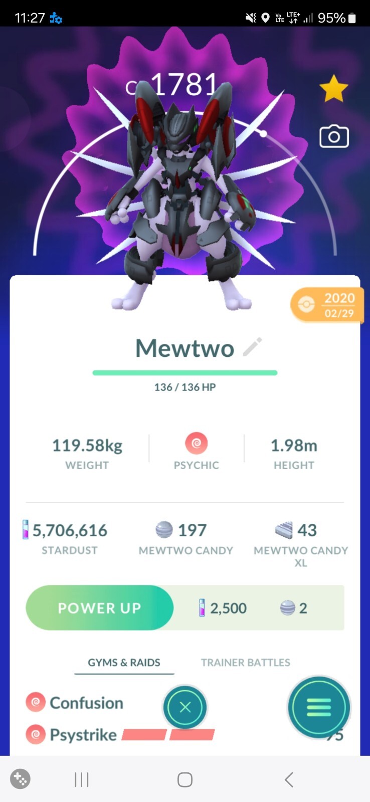 Armored Mewtwo 30 Days Tr-de Or Registered Tr-de or 1M