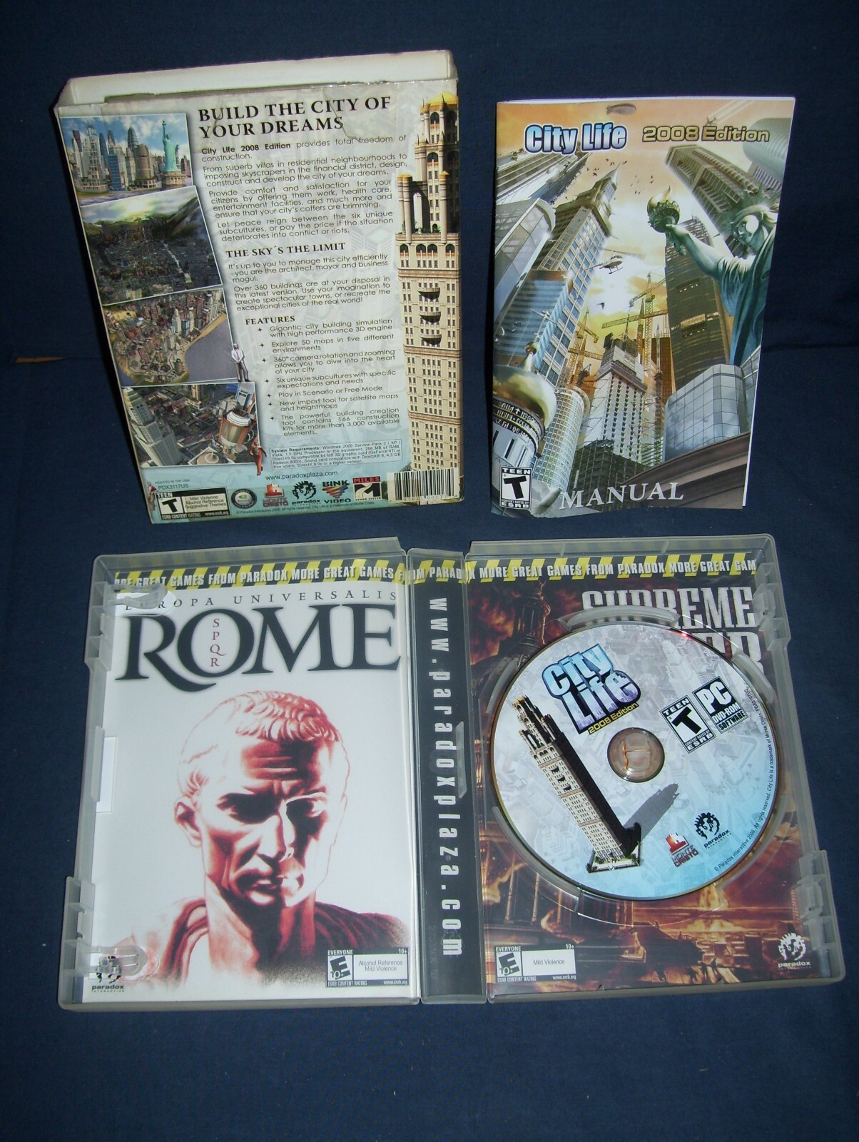City Life 2008 Edition PC DVD-Rom Used 2008 Paradox Interactive