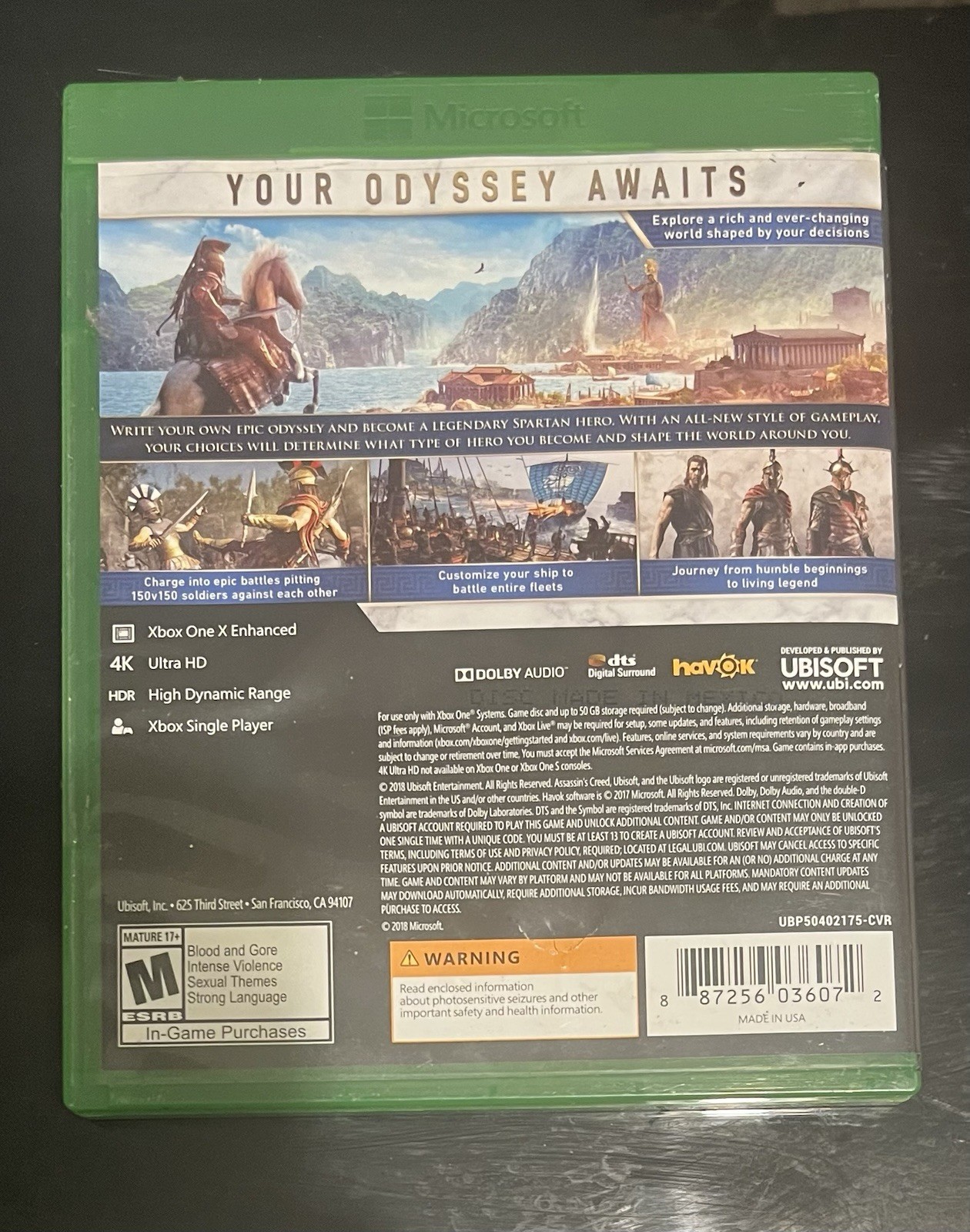 Assassin’s Creed Odyssey Standard Edition Xbox One (2018) Action RPG 4K Ultra HD