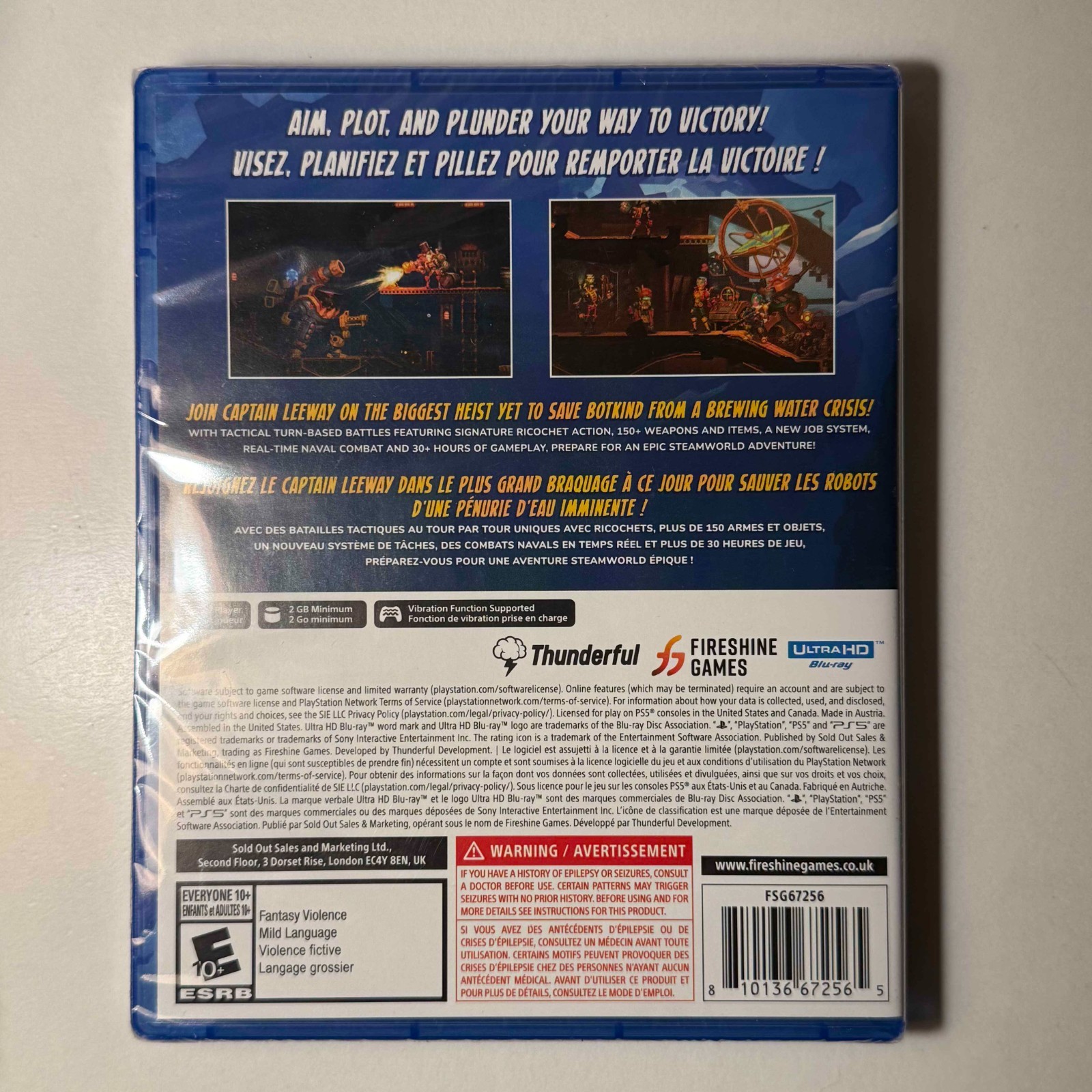 SteamWorld Heist II 2 | PS5 | Lot #10 | NEW | Bundle 3+ Games & Save