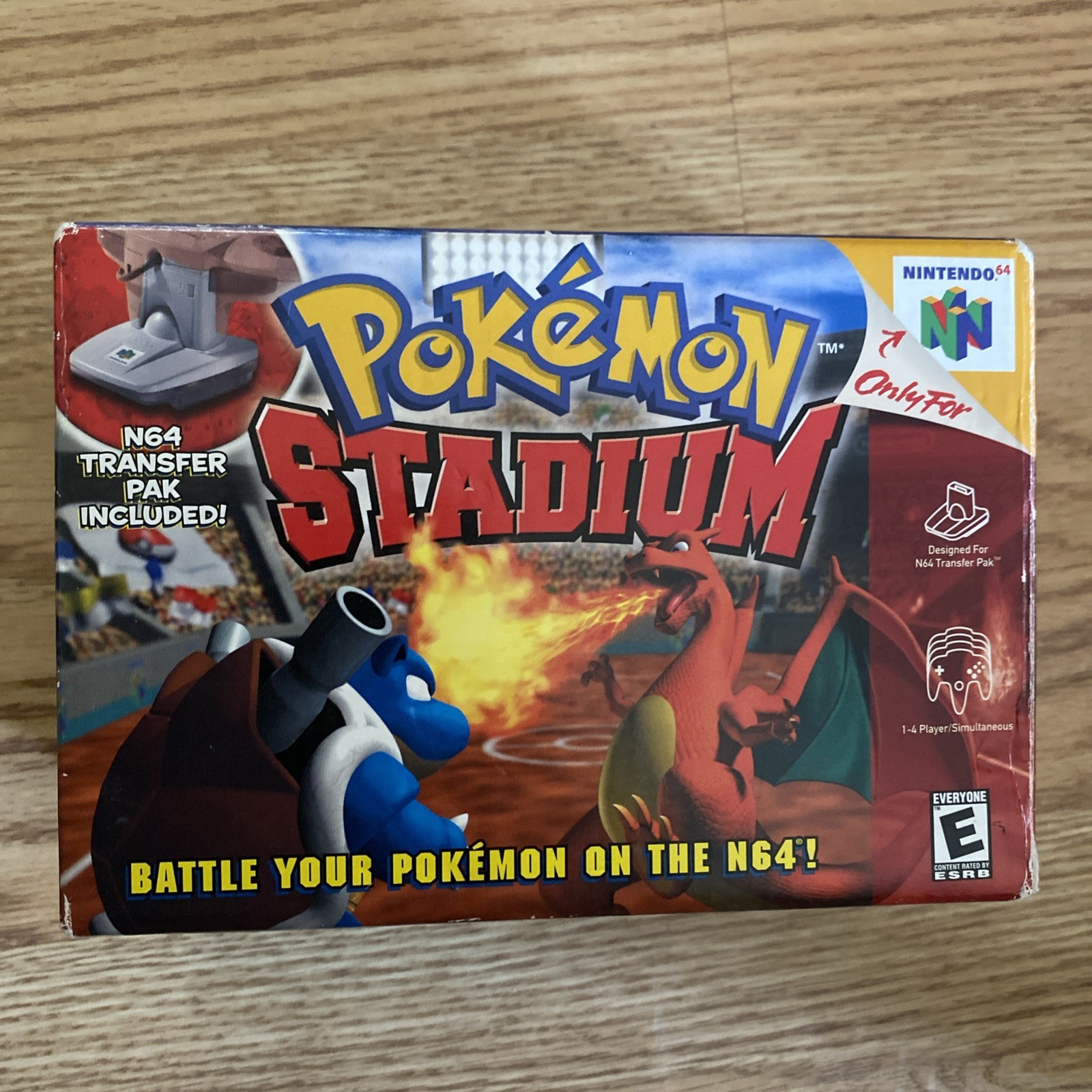 Pokemon Stadium Nintendo 64 N64 Game Complete CIB Manual Big Box Transfer Pak