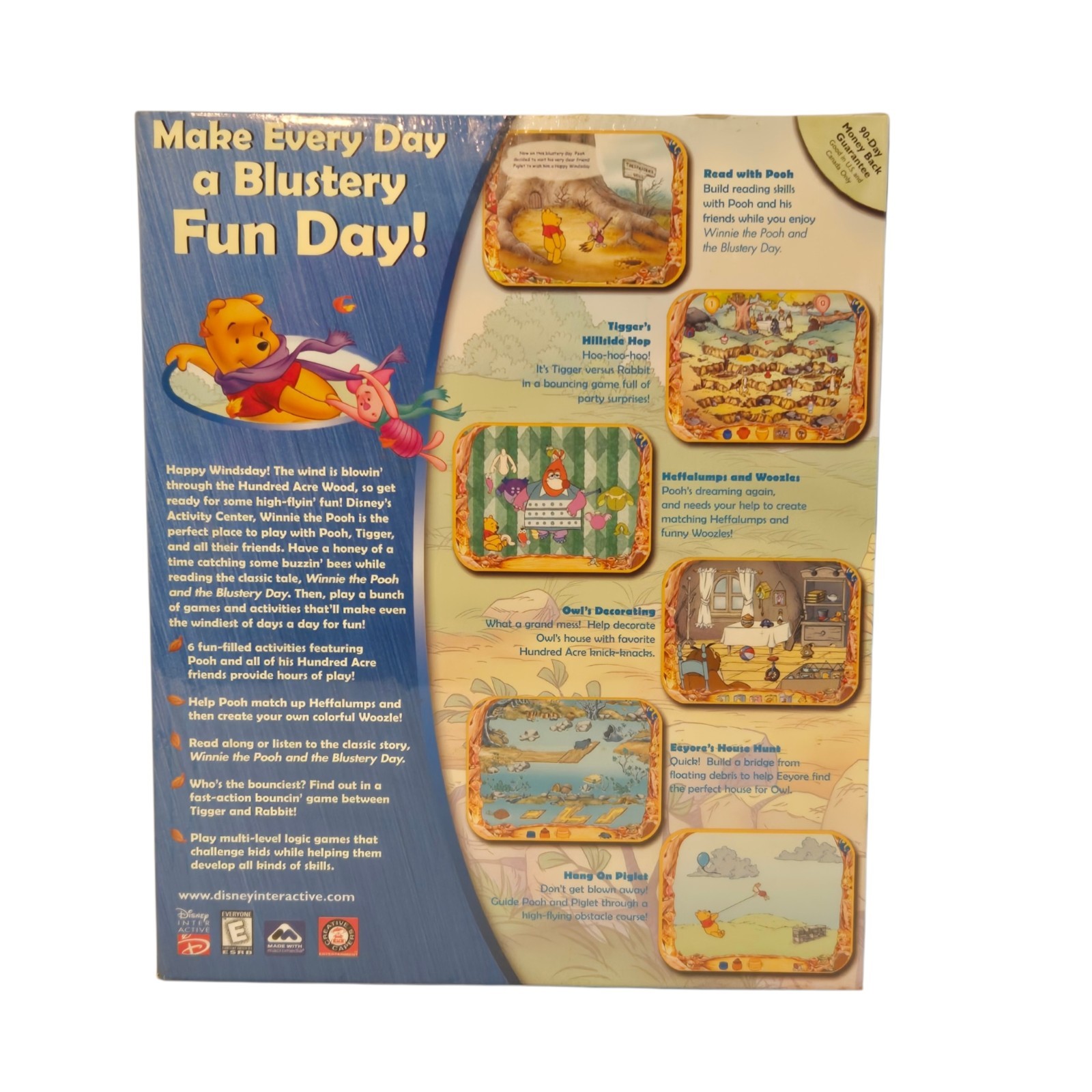 New, Sealed Disney’s Winnie the Pooh Activity Center Big Box (Windows/Mac, 2000)