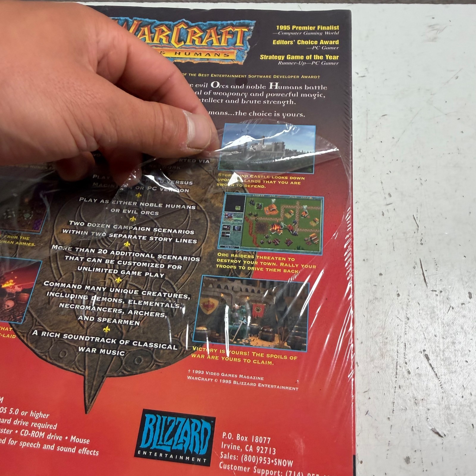 Warcraft: Orcs & Humans (PC, 1994) Blizzard Entertainment Strategy Video Game