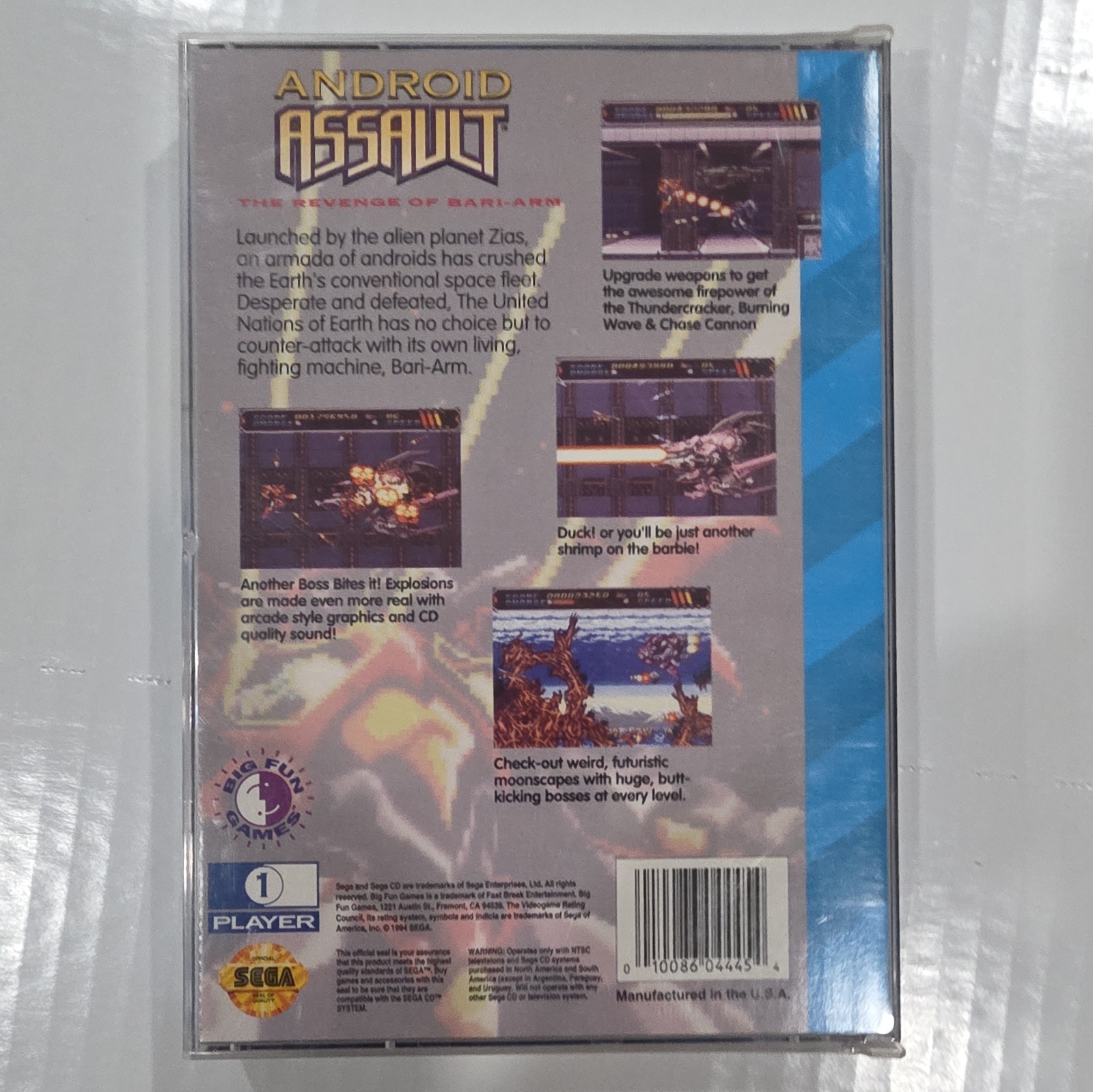Sega Cd Android Assault Video Game
