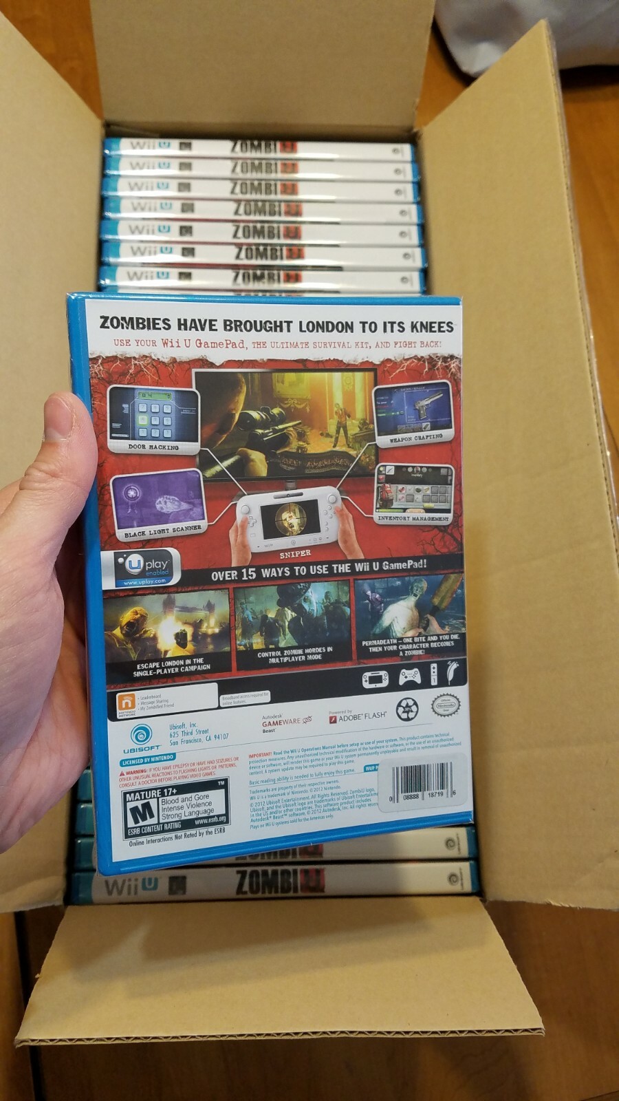 Nintendo Wii U ZombiU Zombi U BRAND NEW FACTORY SEALED AUTHENTIC Ubisoft