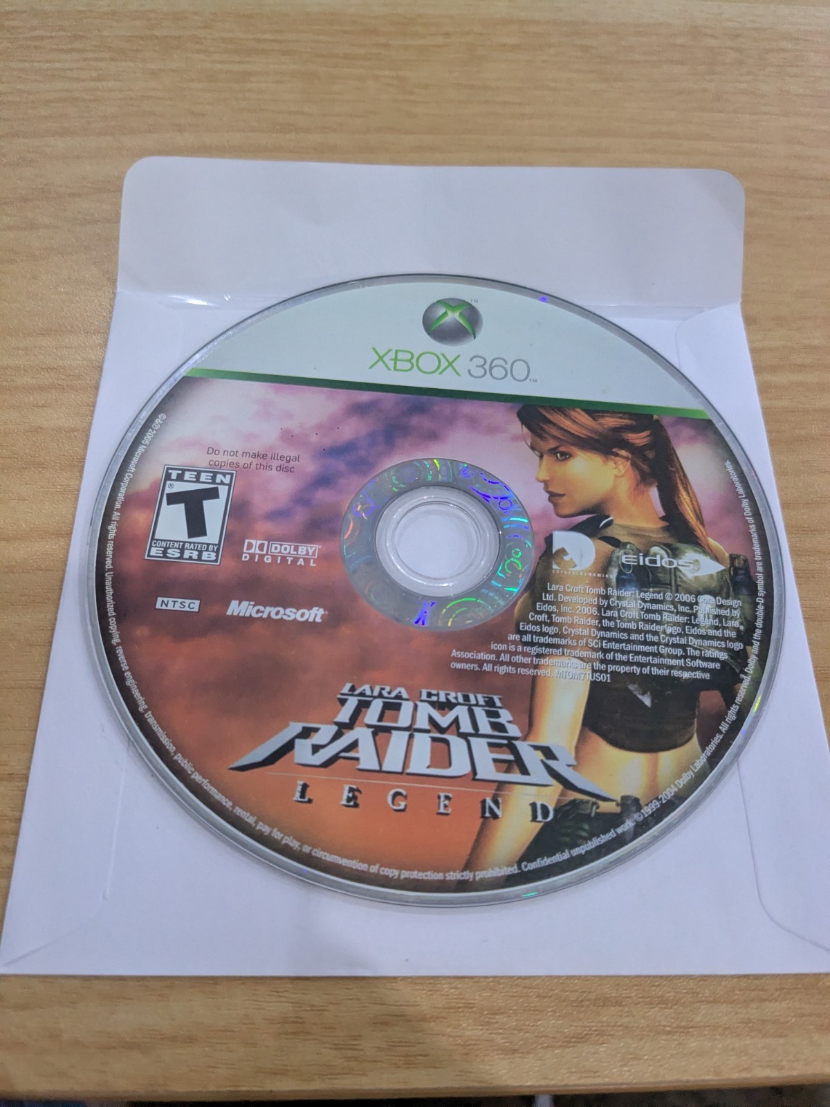 D1 Lara Croft: Tomb Raider – Legend – Microsoft Xbox 360 Polished Disc Only
