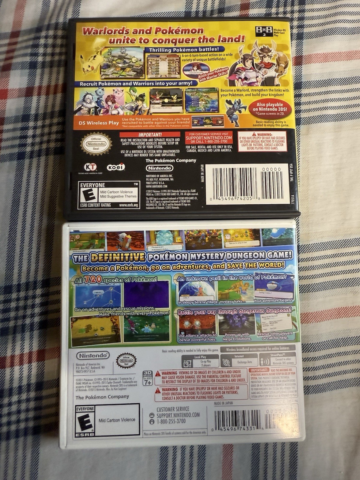 Pokemon Conquest & Super Mystery Dungeon Bundle, AUTHENTIC & TESTED