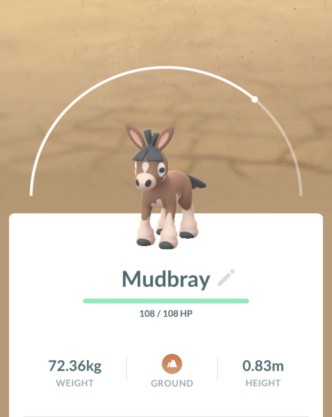 Mudbray Pokémon Go ✨ shiny ✨ and Non-Shiny