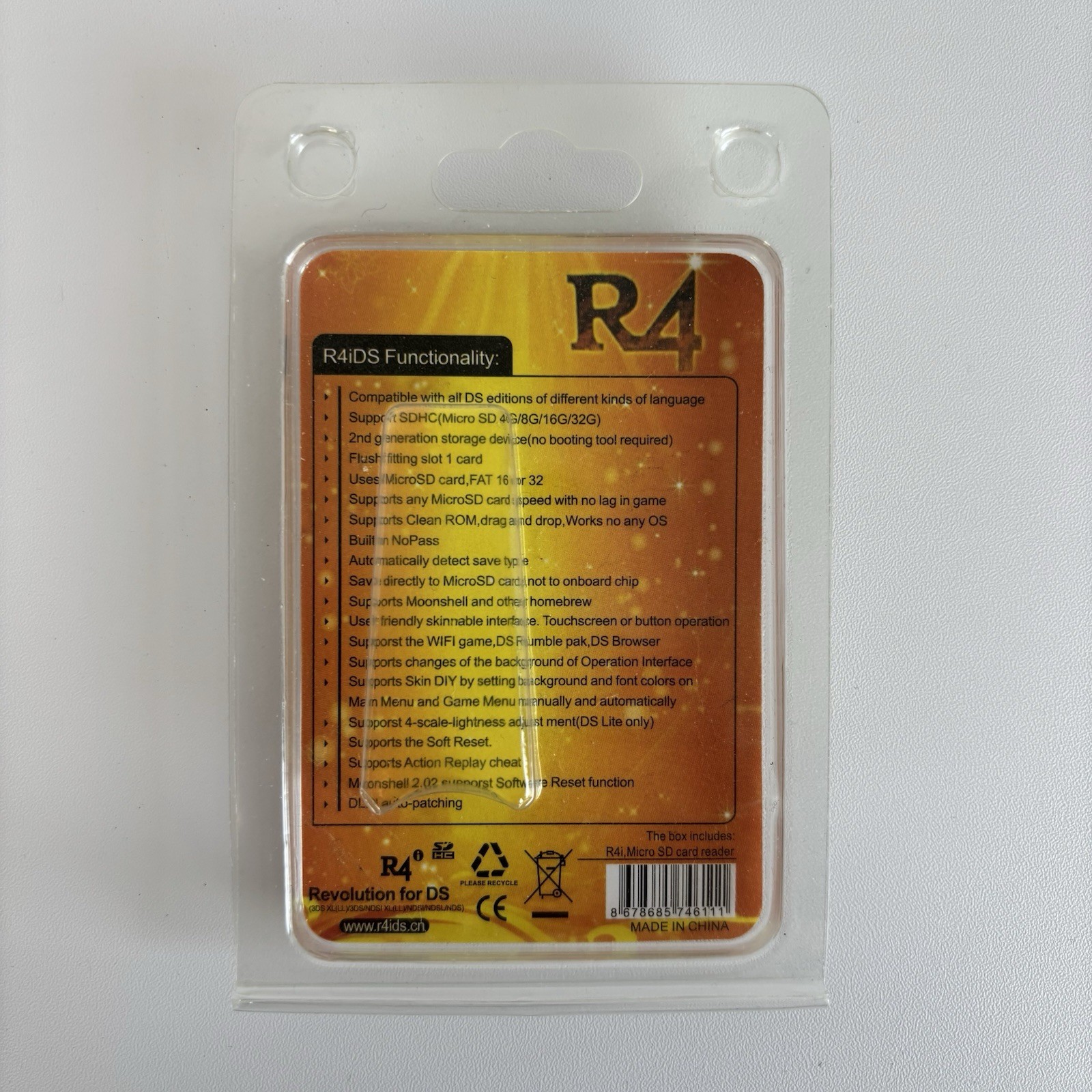 R4 Gold Revolution for Nintendo DS (3DS Compatible)