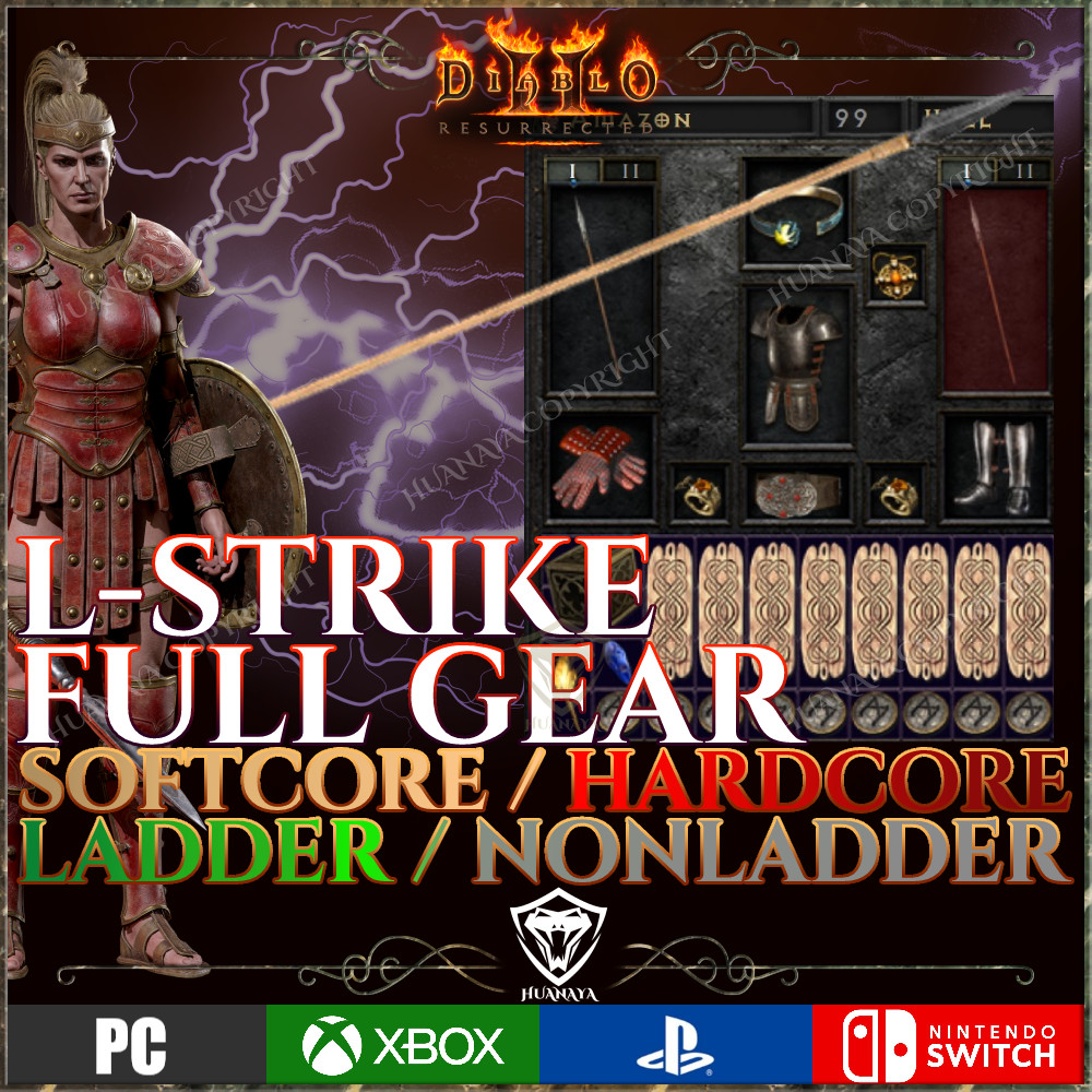 ✅ LIGHTNING STRIKE FULL SET ✅ PC PS4 PS5 XBOX SWITCH ✅ D2R DIABLO 2 RESURRECTED