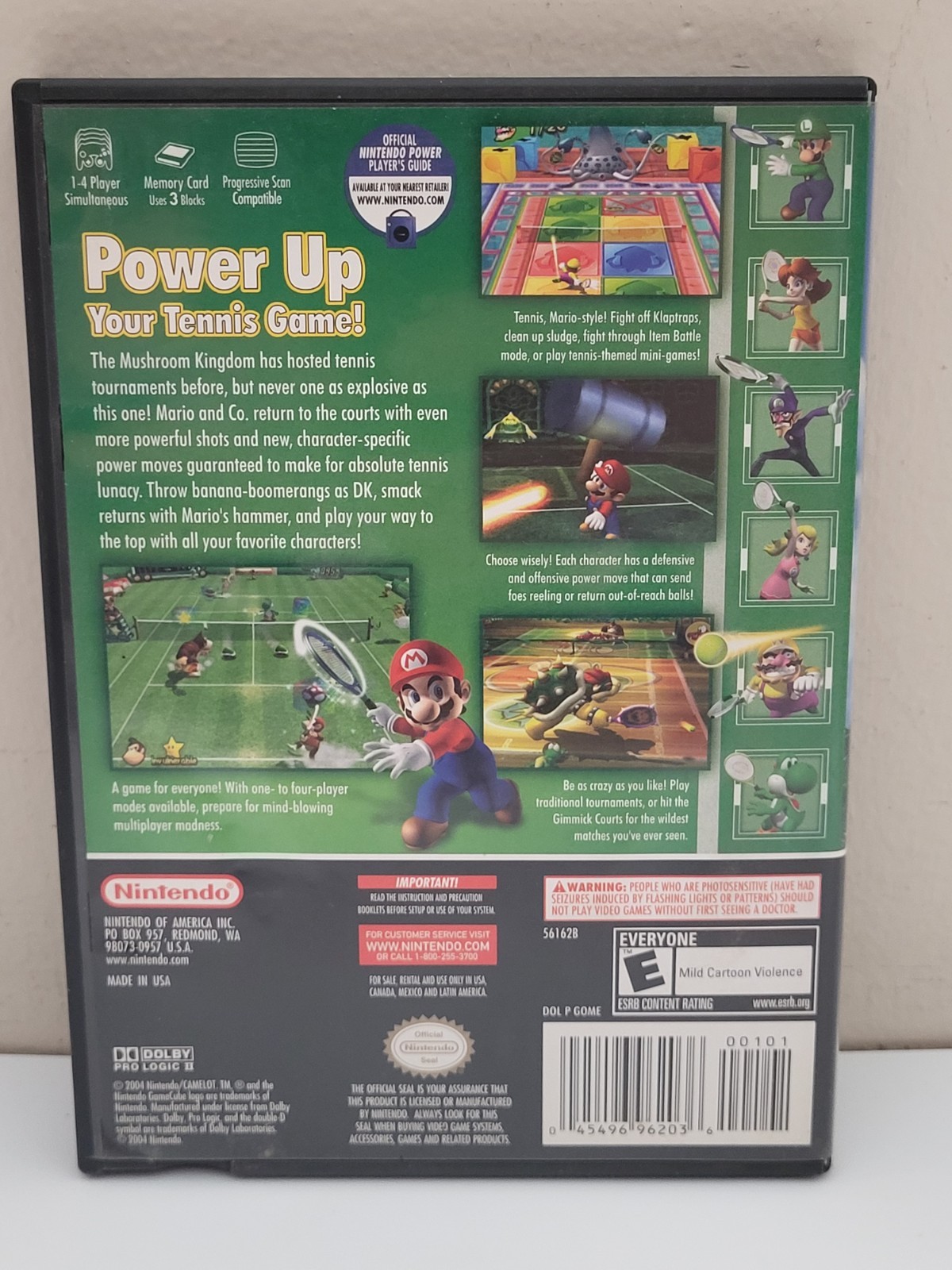 Mario Power Tennis (Nintendo GameCube, 2004) CIB Best Seller