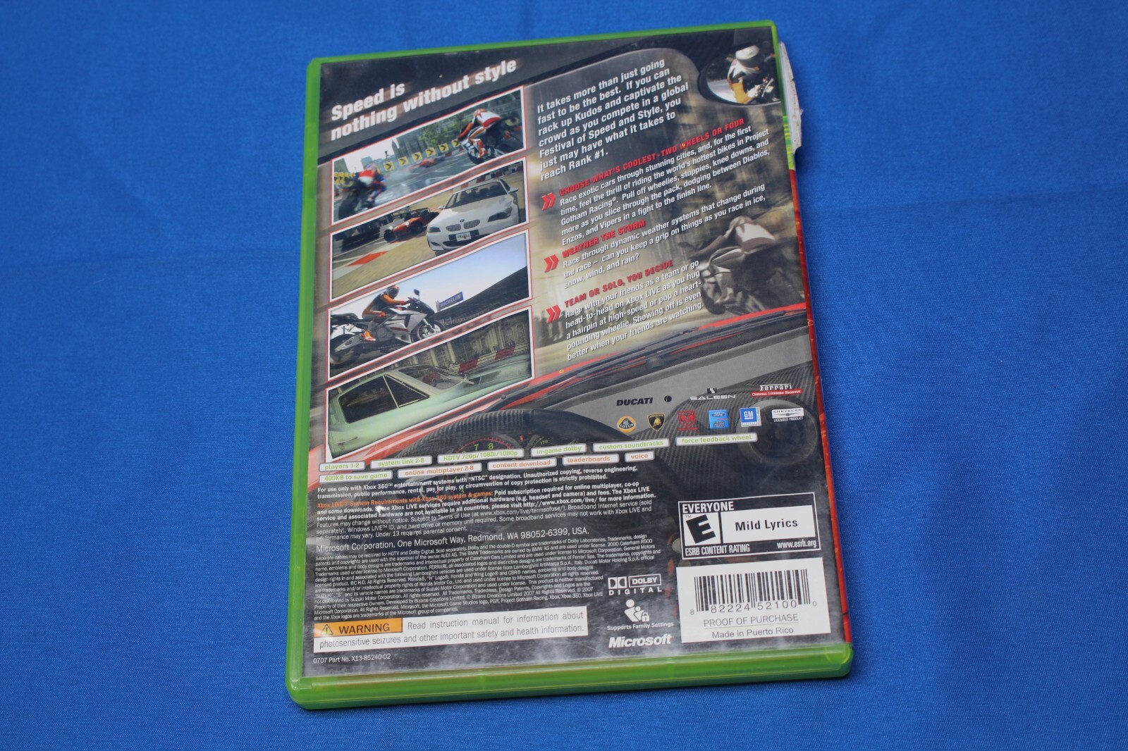 PGR 4 Project Gotham Racing Xbox 360 CIB Complete Tested