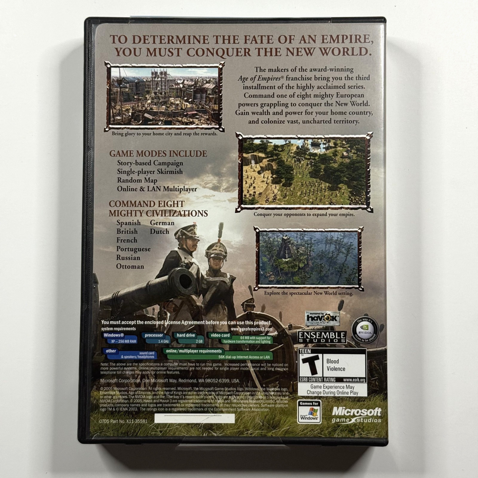 Age of Empires III PC Video Game | Pristine Condition Complete with Product Key