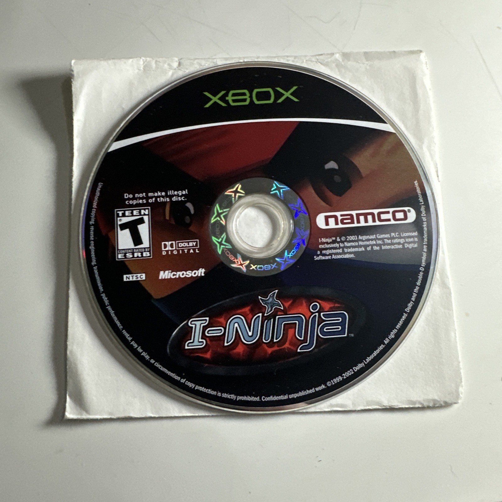 I-Ninja (Microsoft Xbox, 2003) Disc Only Tested