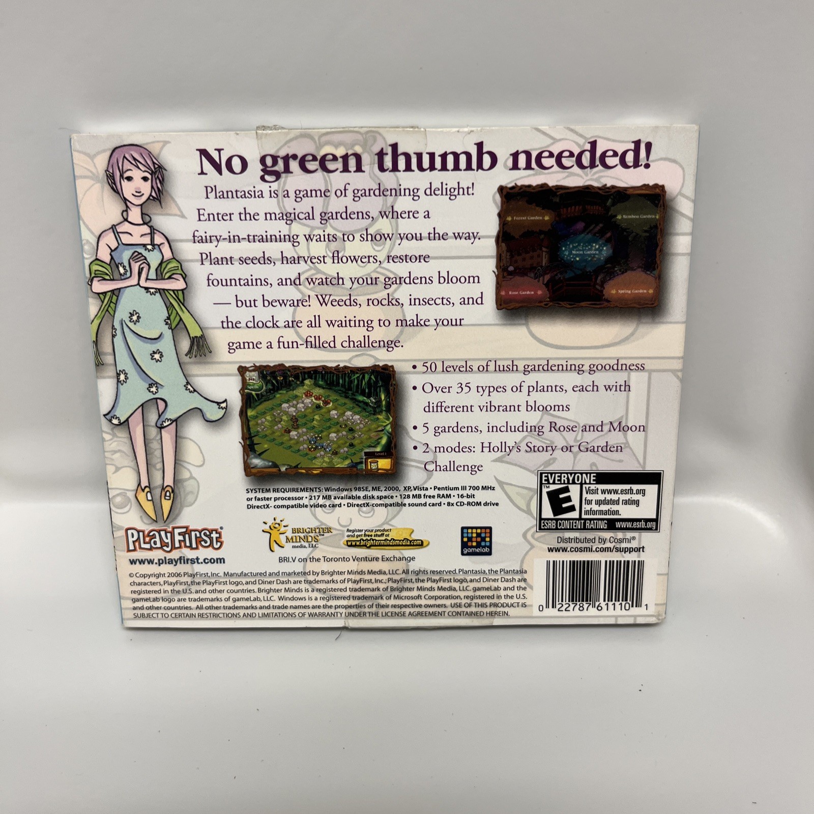 📦 Plantasia: A Game of Gardening Delight! (PC CD-ROM, 2006, PlayFirst, JC) New