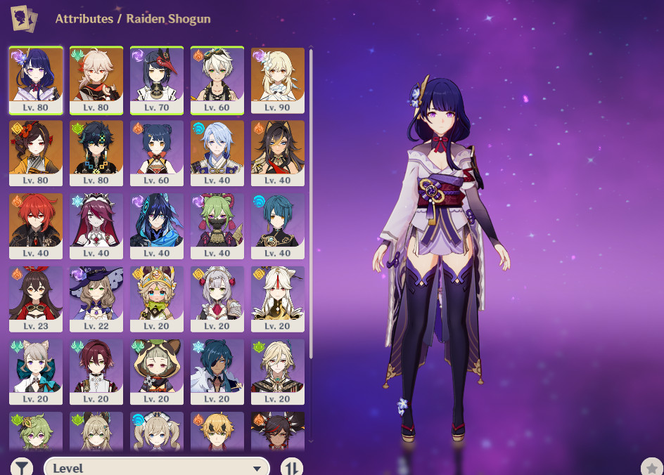 Genshin Impact | NA | Ar55 | ShougunRaiden+Kazuha+Chiori+Kinich+Ayato